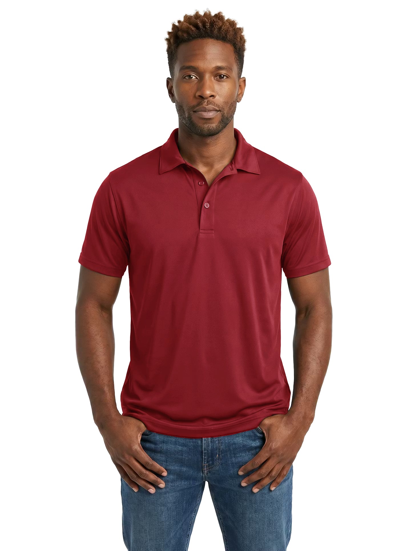 1302-COO Men's Cooling Yarn Jersey Polo