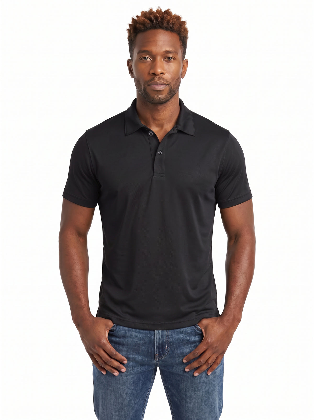 1303-COO Men's SLIM FIT Cooling Yarn Jersey Polo