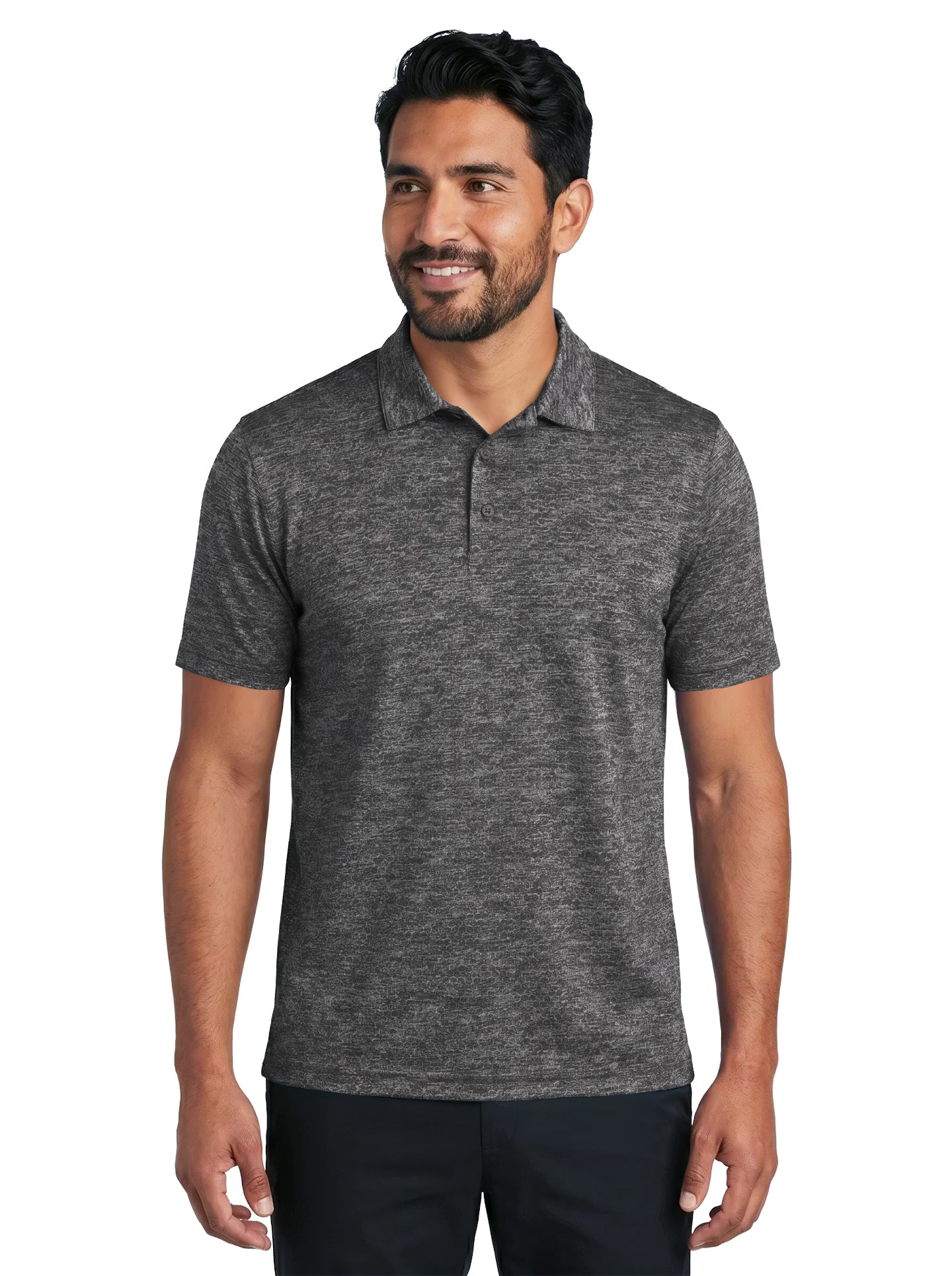 1308-HJK Men's Honeycomb Jacquard Polo