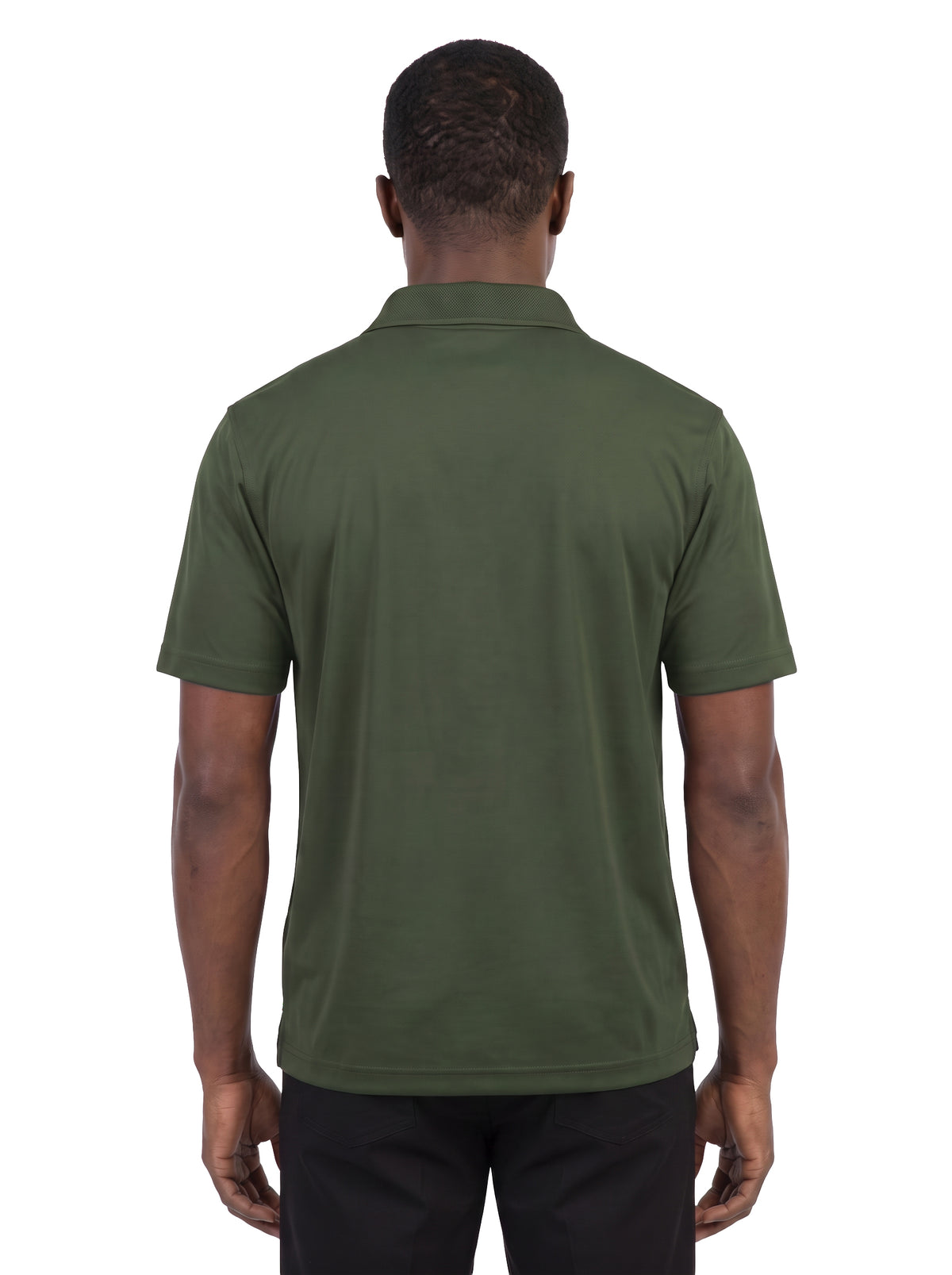 1345-AQD Men's Aqua-Dry Plaid Placket Polo