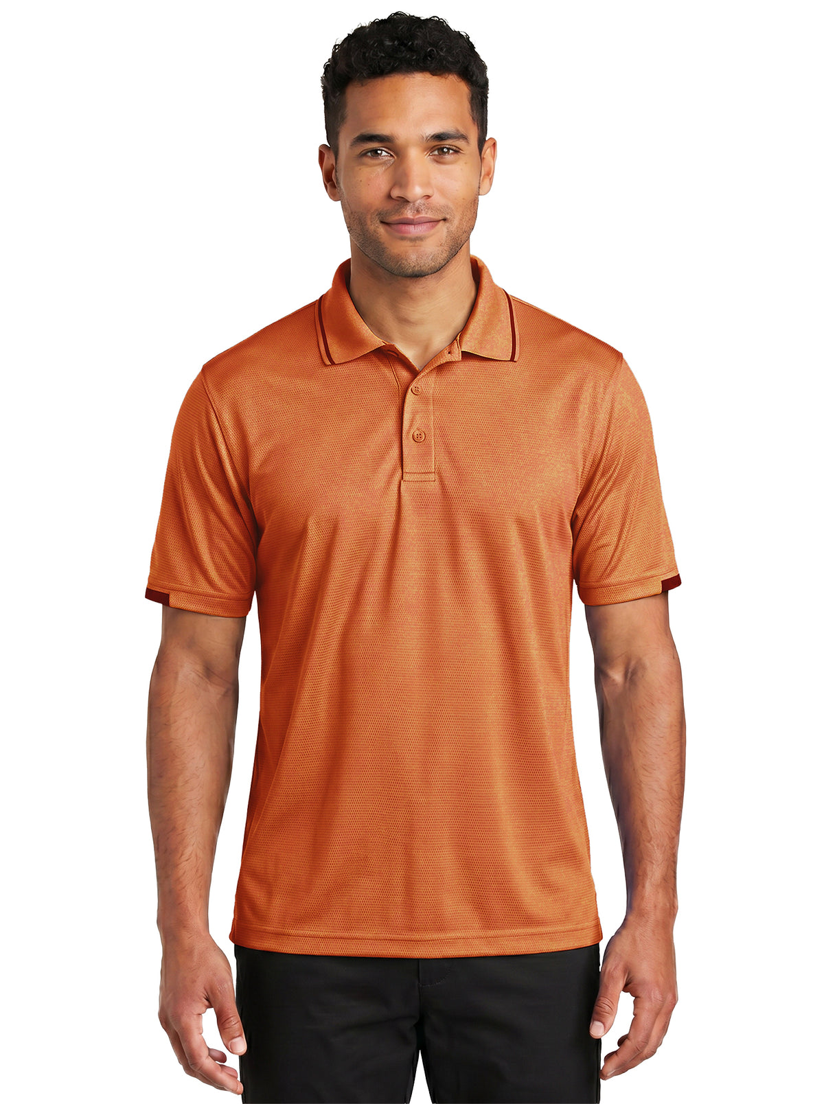 1353-BCM Men's Bamboo Charcoal Mesh Polo