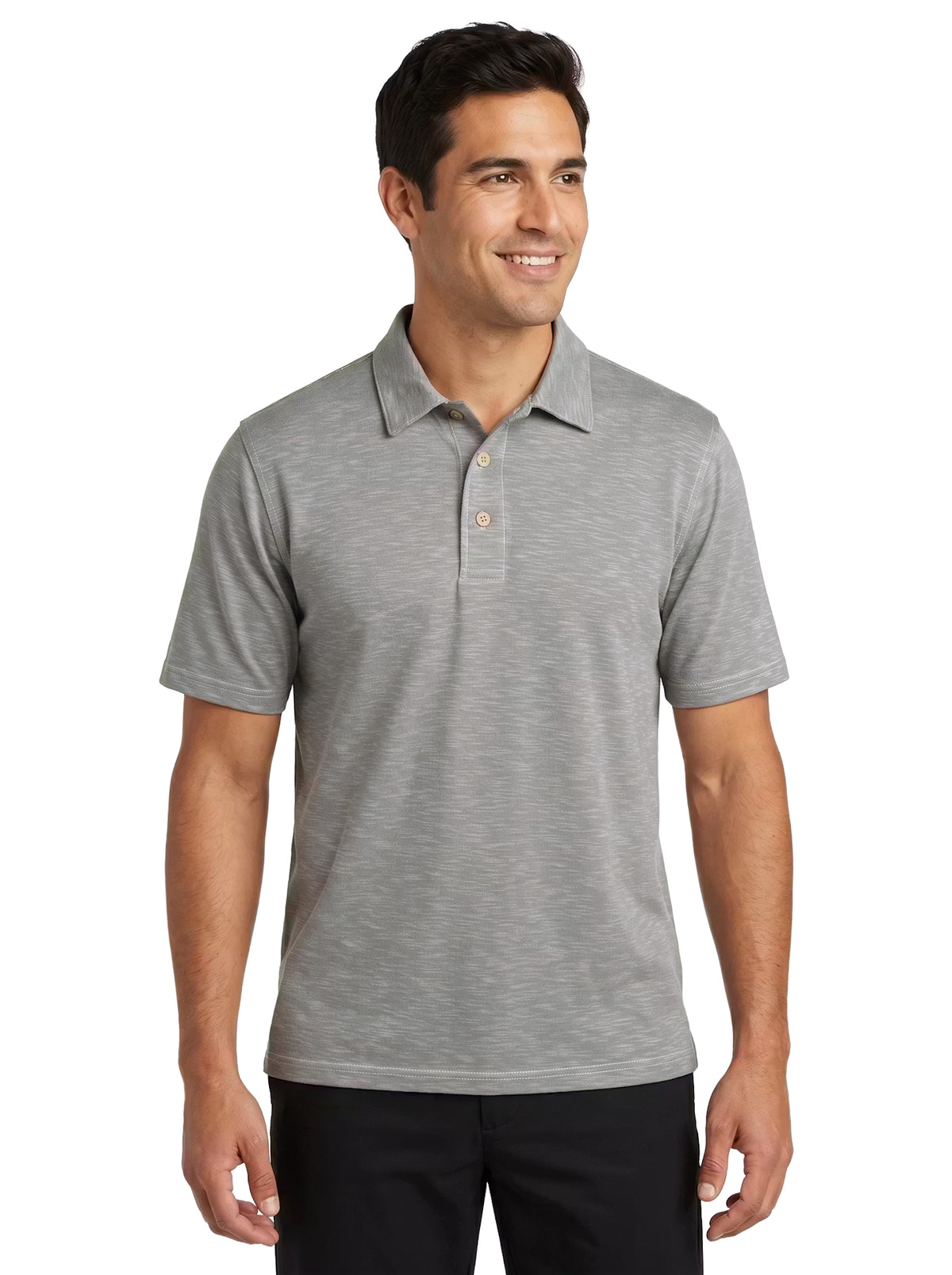 1359-SPK Men's Slub Pique Polo
