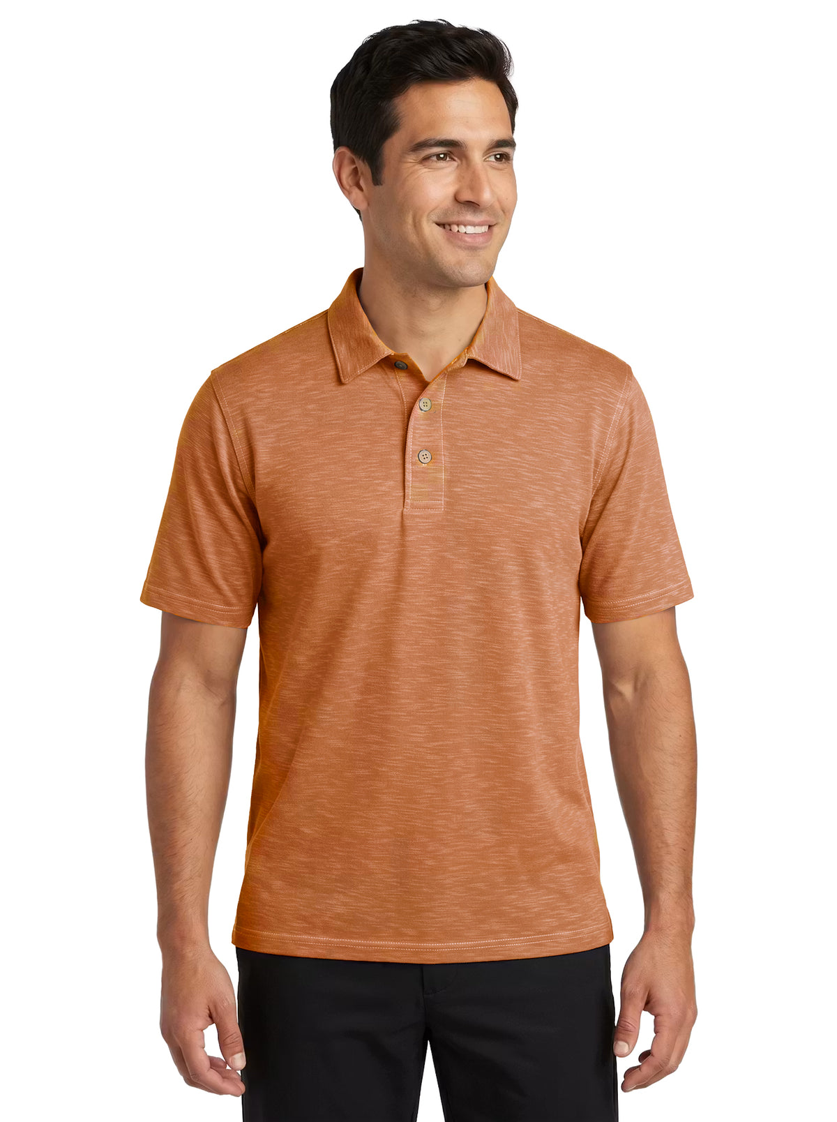 1359-SPK Men's Slub Pique Polo