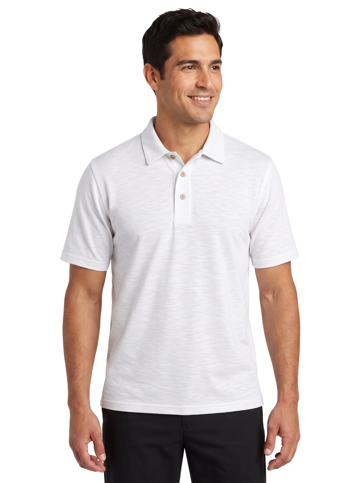 1359-SPK Men's Slub Pique Polo