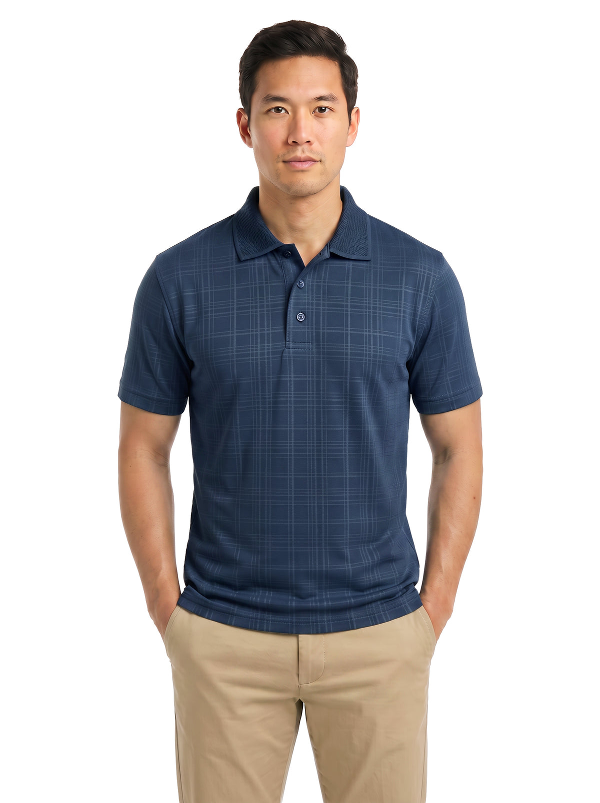 1364-EMB Men's Embossed Polo