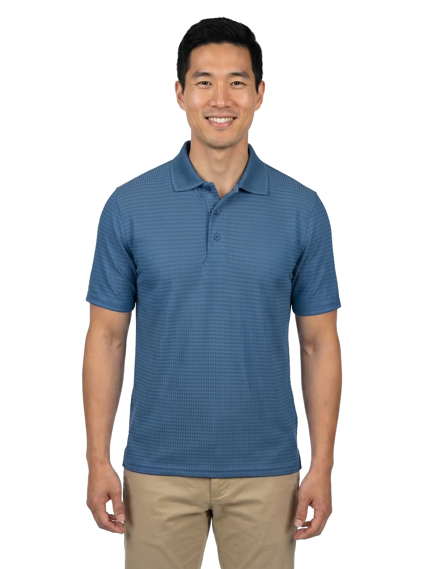 1366-DNS Mens' Drop Needle Stretch Polo