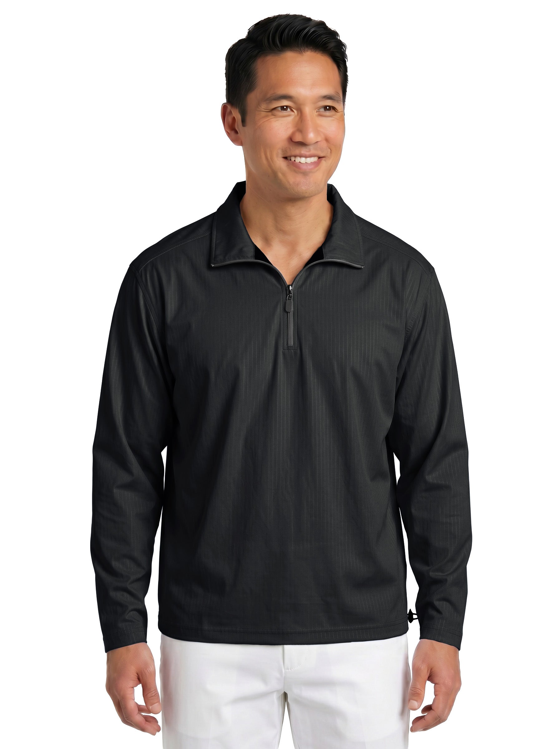 1418-BDJ Men's Bonded Jersey ¼ Zip Wind Shirt