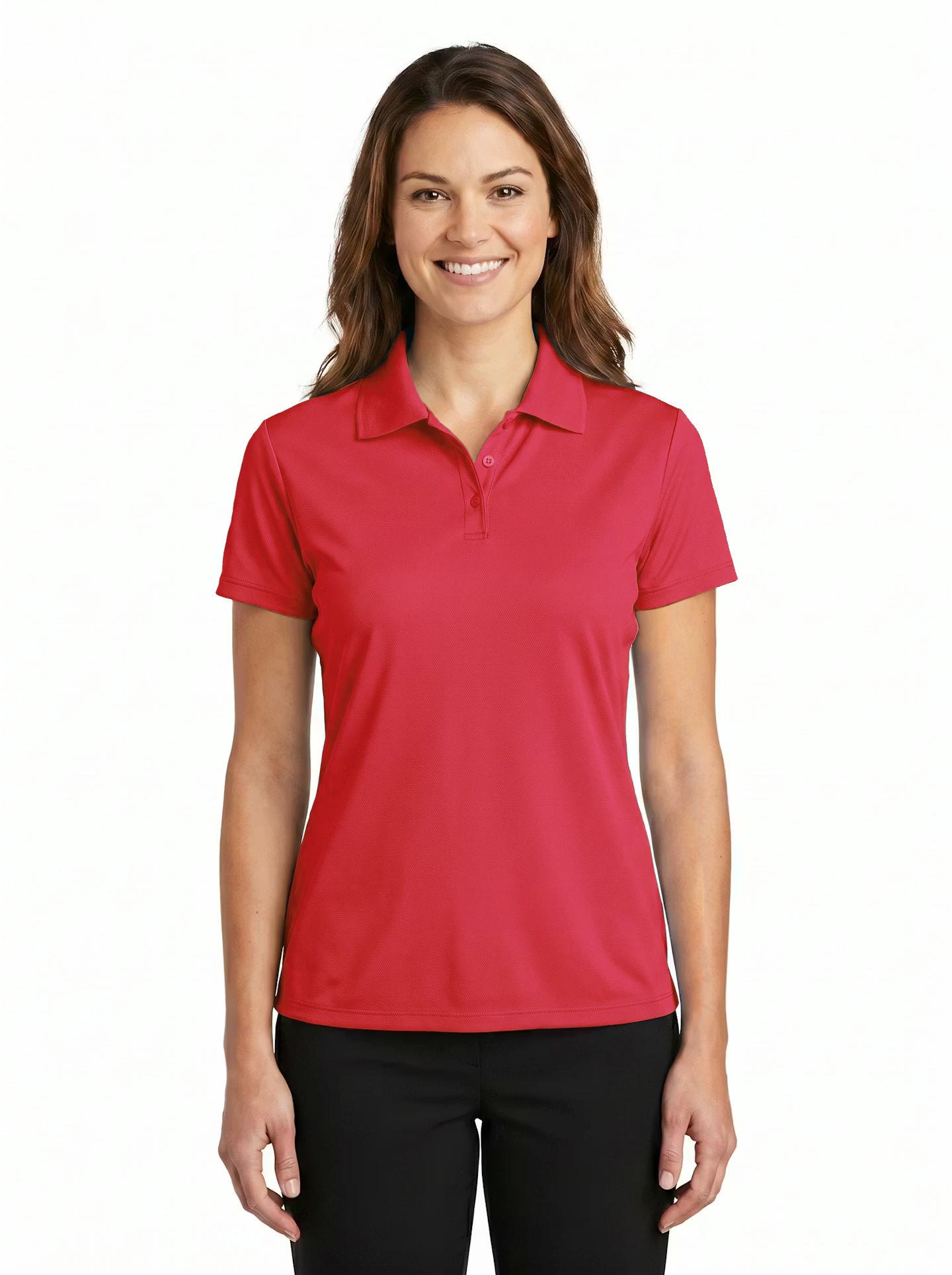 144-PTM Women's Poly Ottoman Polo