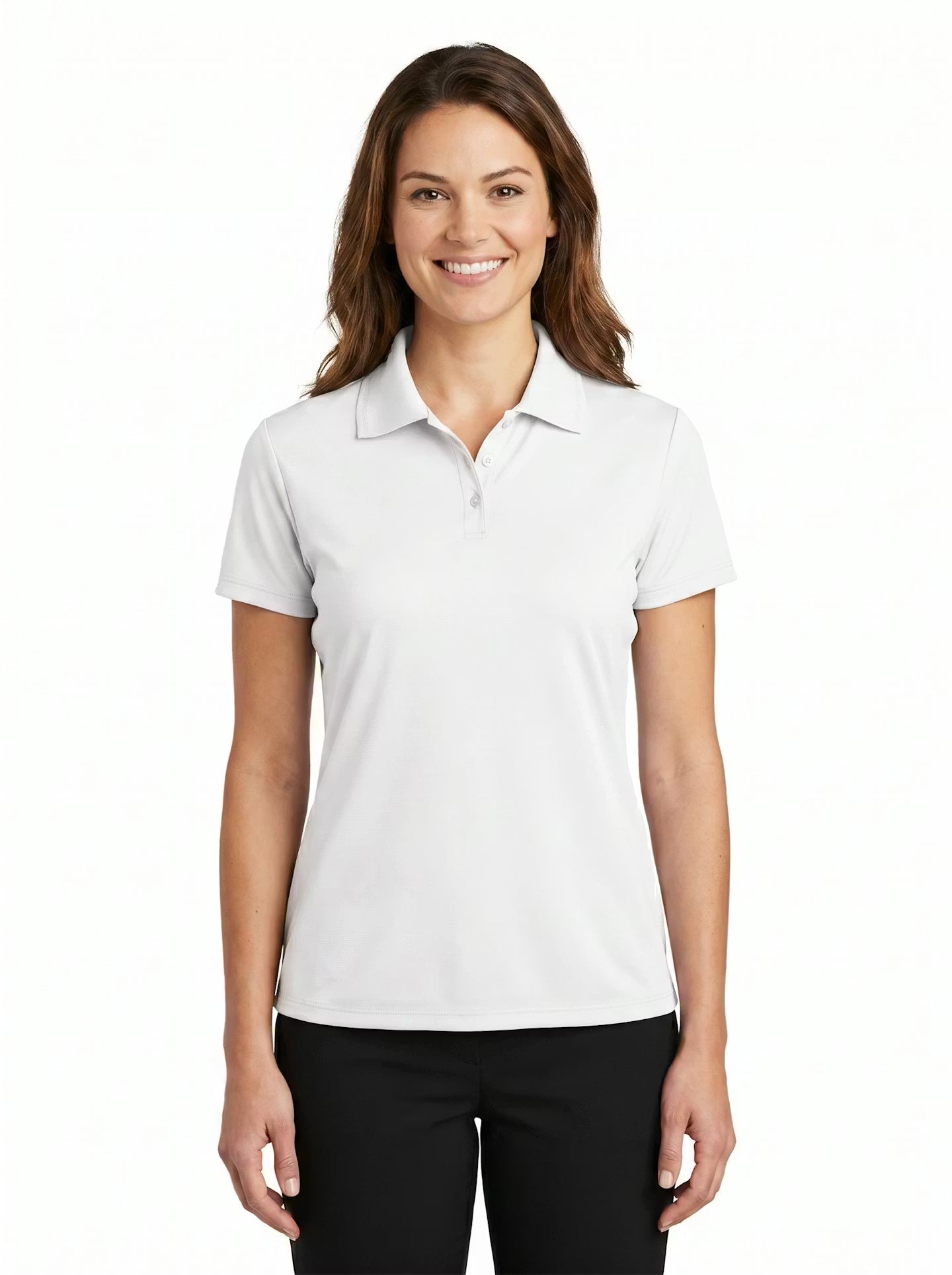 144-PTM Women's Poly Ottoman Polo
