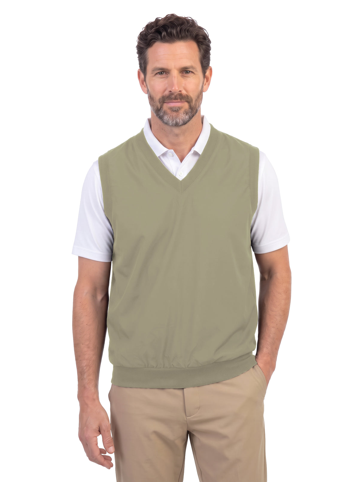 1819-MFI Microfiber V-Neck Vest