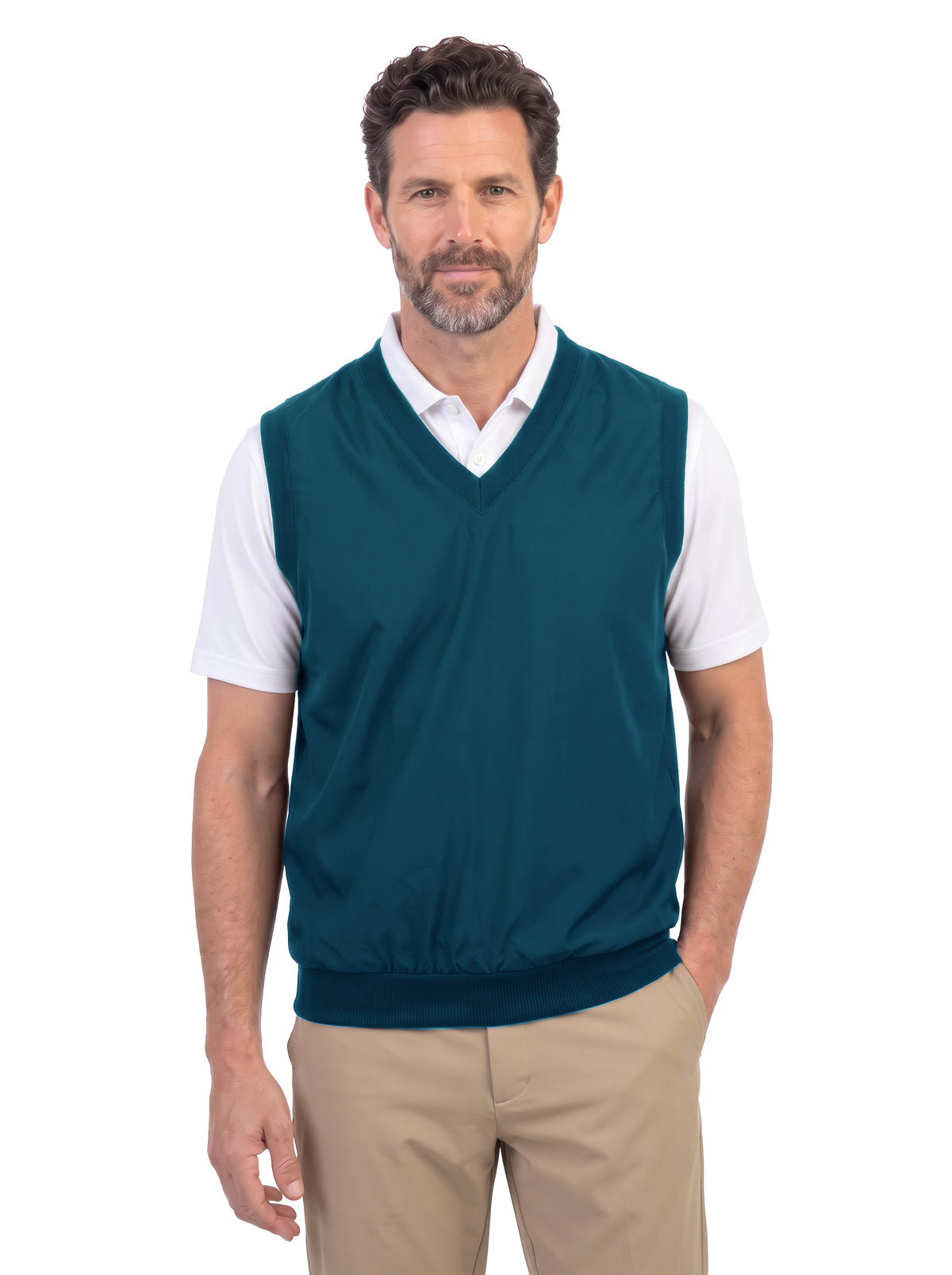 1819-MFI Microfiber V-Neck Vest