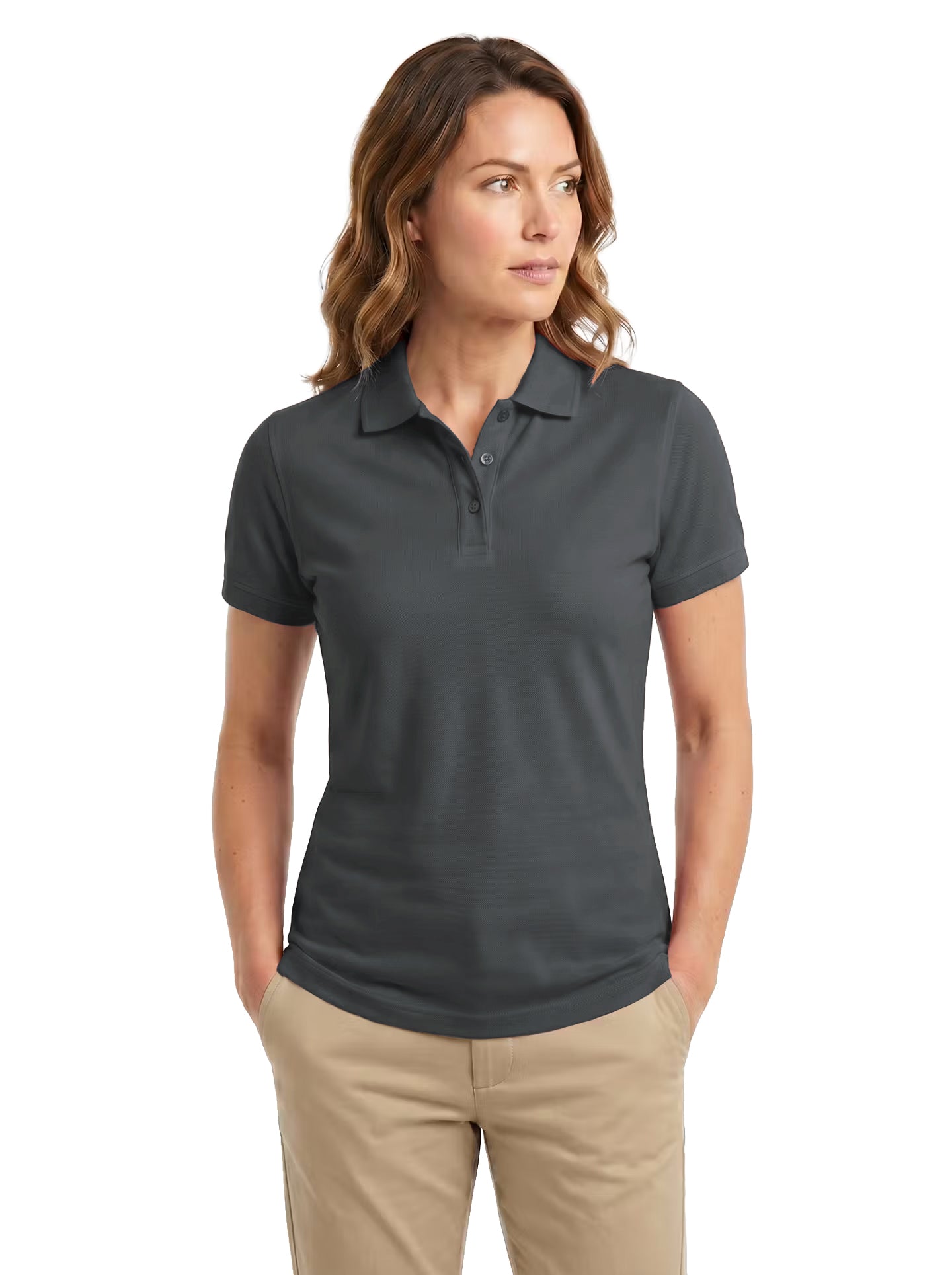 204-PKS Women's Cotton Stretch Pique Polo