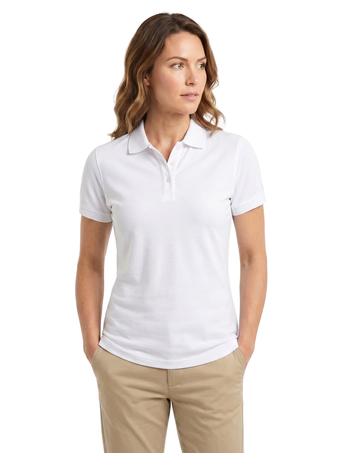 204-PKS Women's Cotton Stretch Pique Polo