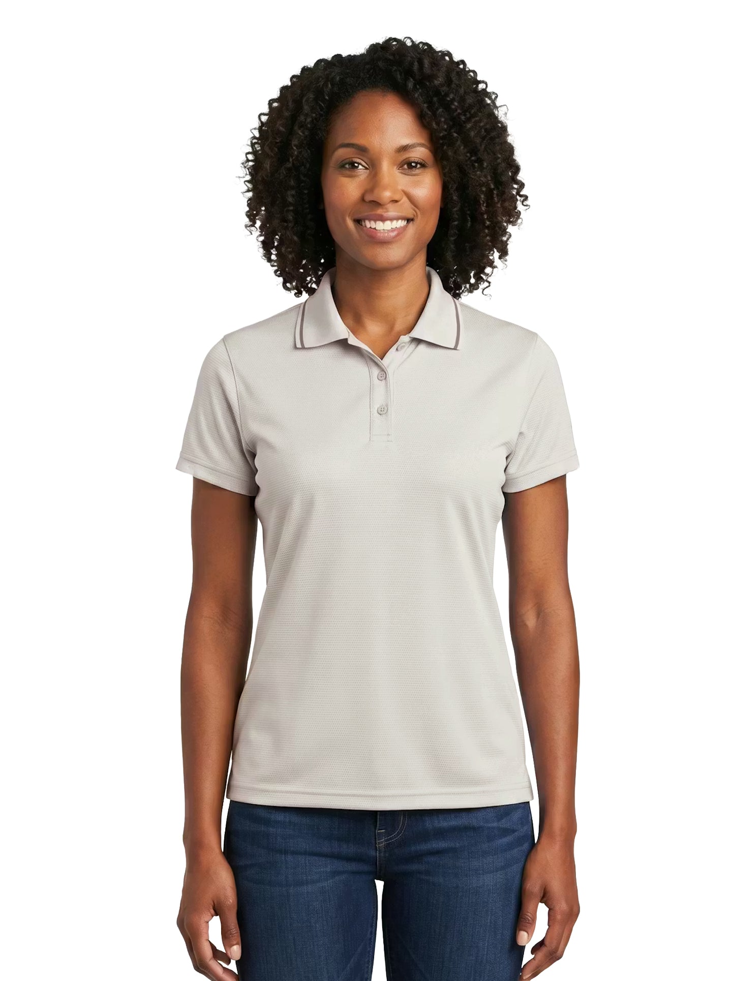 208-BCM Women's Bamboo Charcoal Mesh Polo