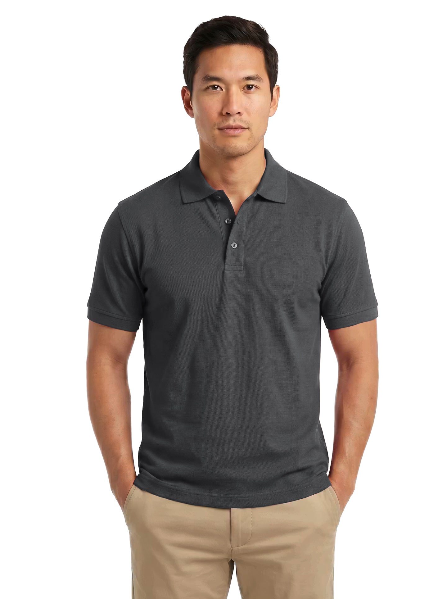 2304-PKS Men's Cotton Stretch Pique Polo