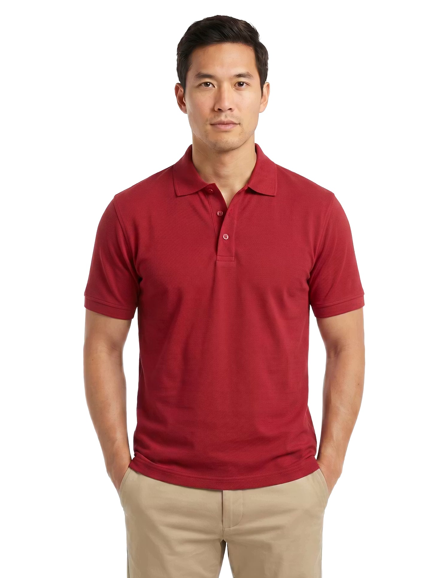 2304-PKS Men's Cotton Stretch Pique Polo