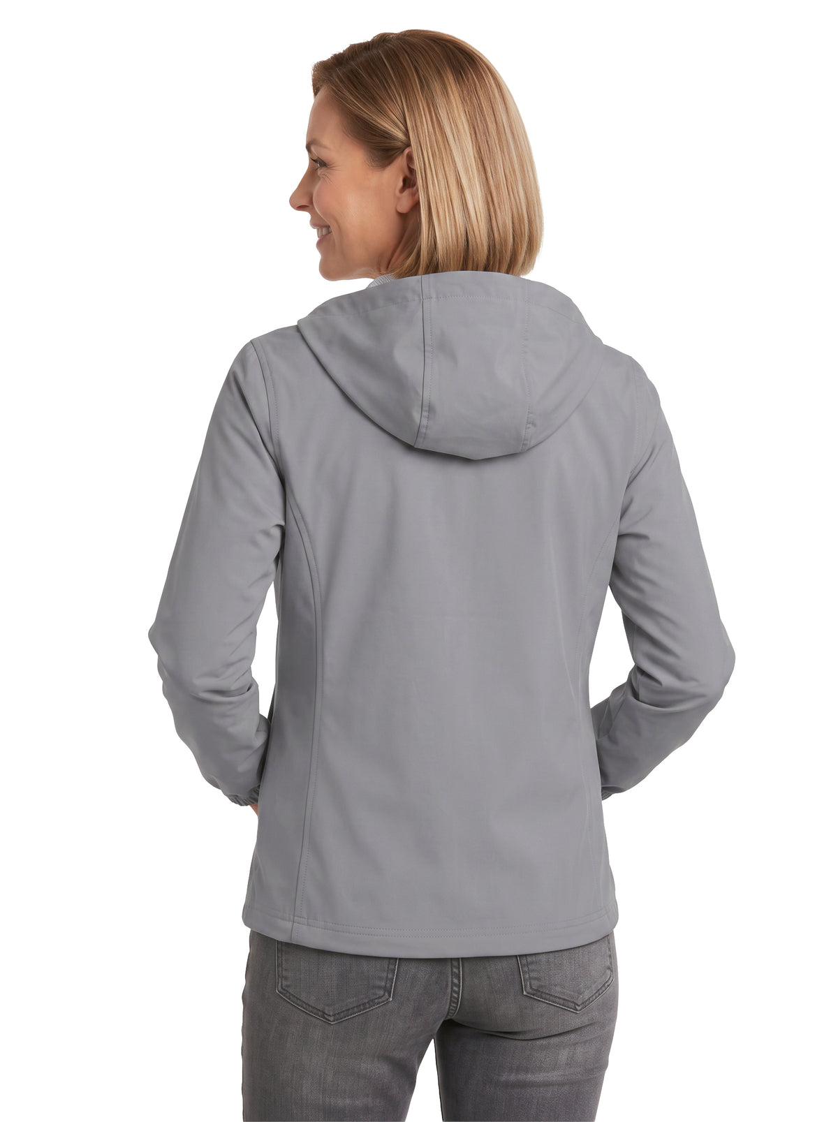 306-WBK Women's Full Zip Hooded Wind Jacket