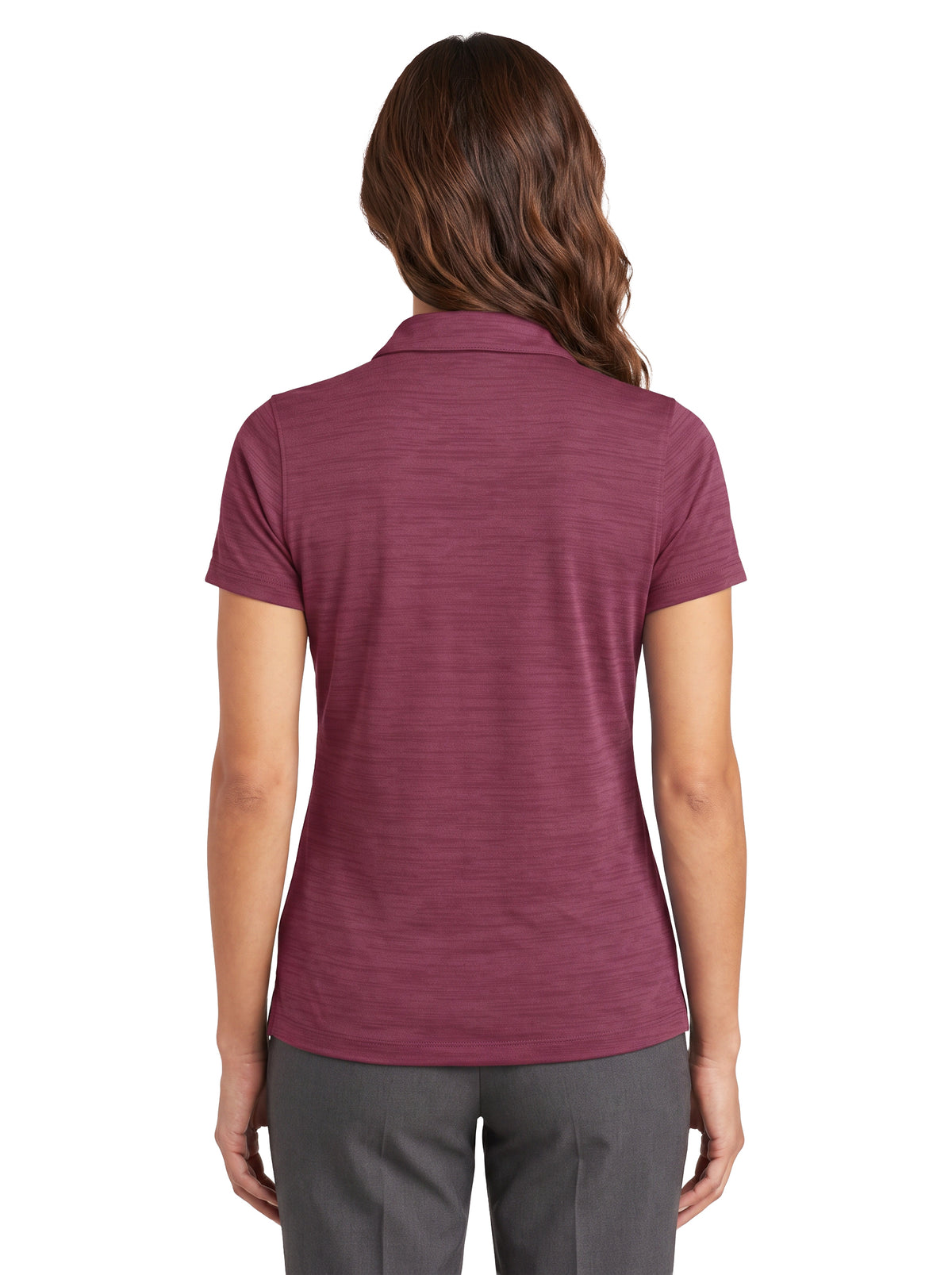380-TSJ Women's Tiger Stripe Jersey Y-Placket Polo