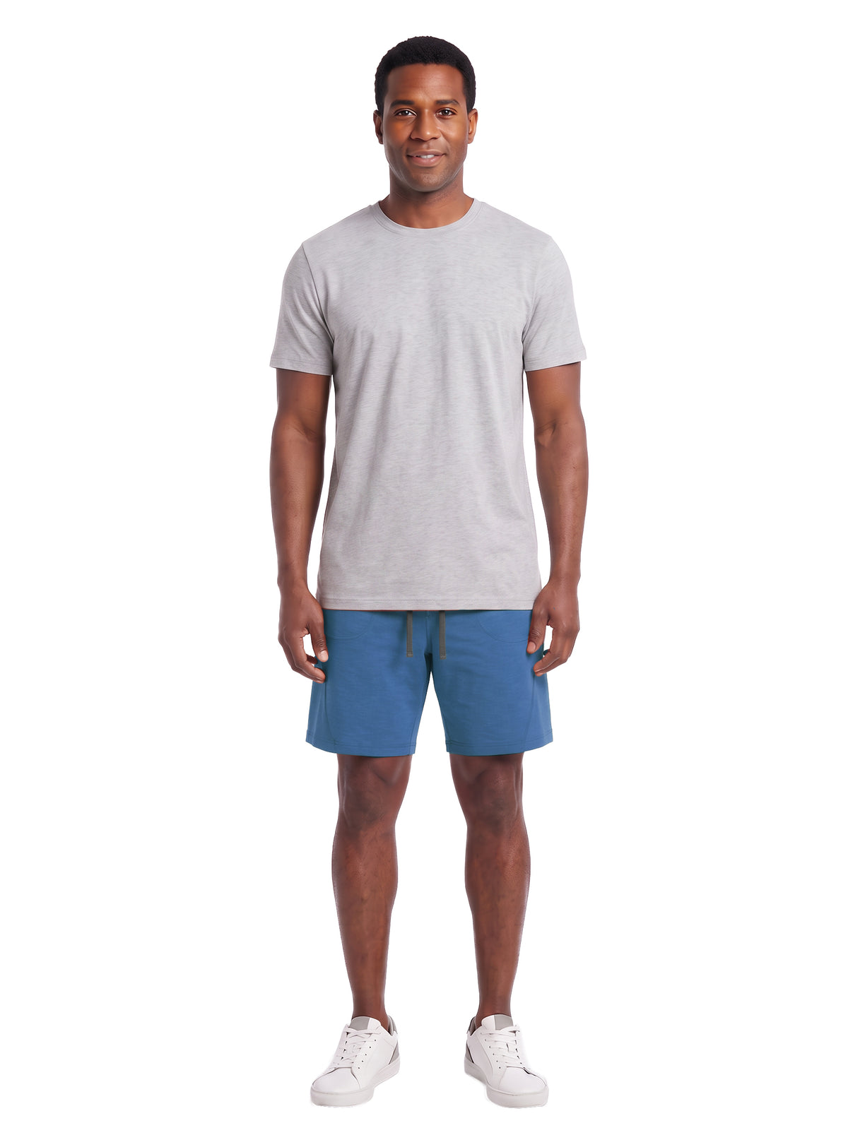 5004-SBT Men's Slub Terry Drawstring Pullover Shorts