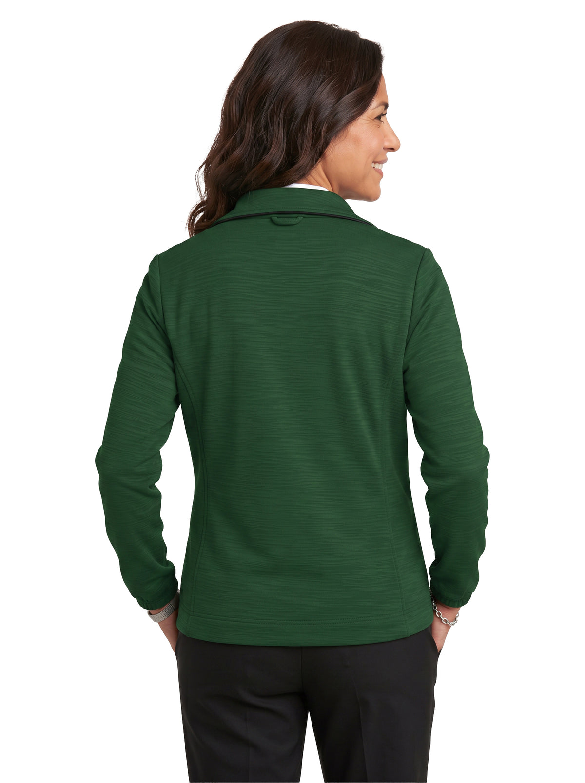 645-TSF Women's Tiger Stripe Soft Shell Fleece Full Zip Jacket