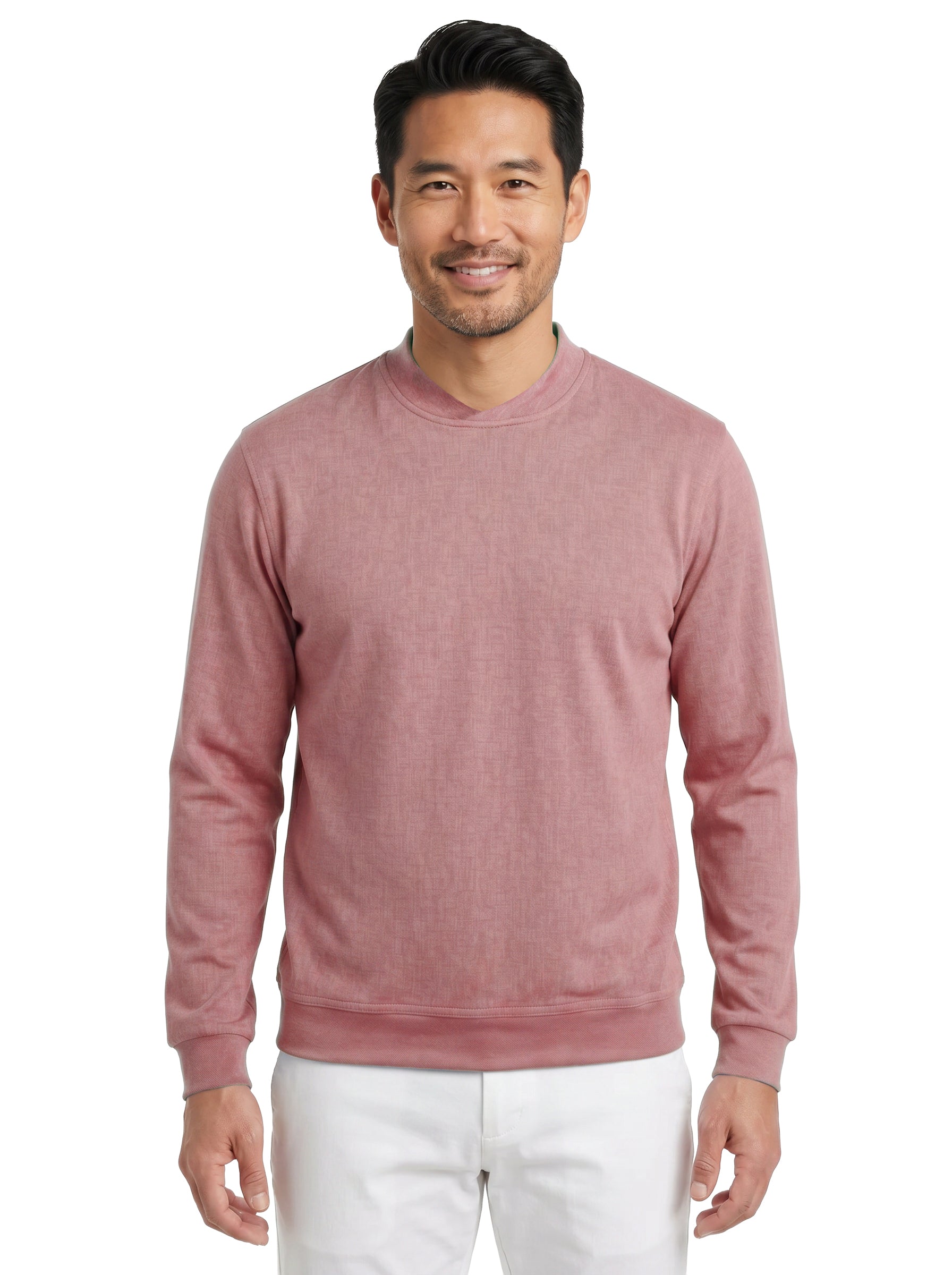 9011-CBS Men's Chambray Crew Neck Wind Shirt