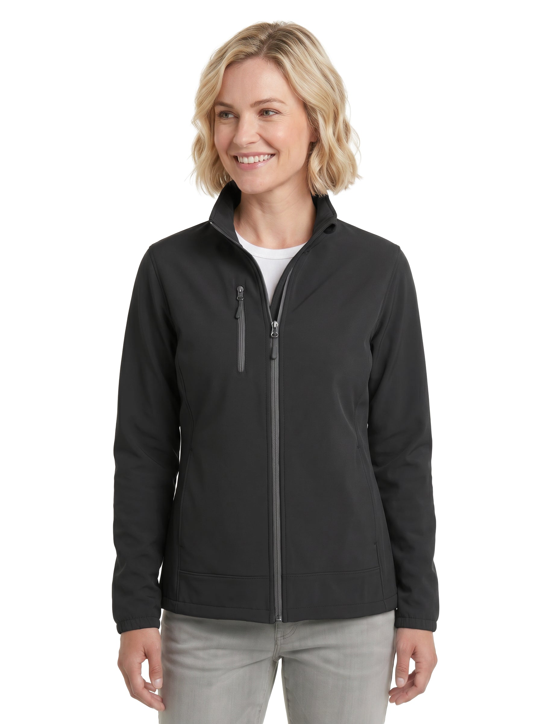 938-S3F Women's 3 Layers Soft Shell Full Zip Jacket