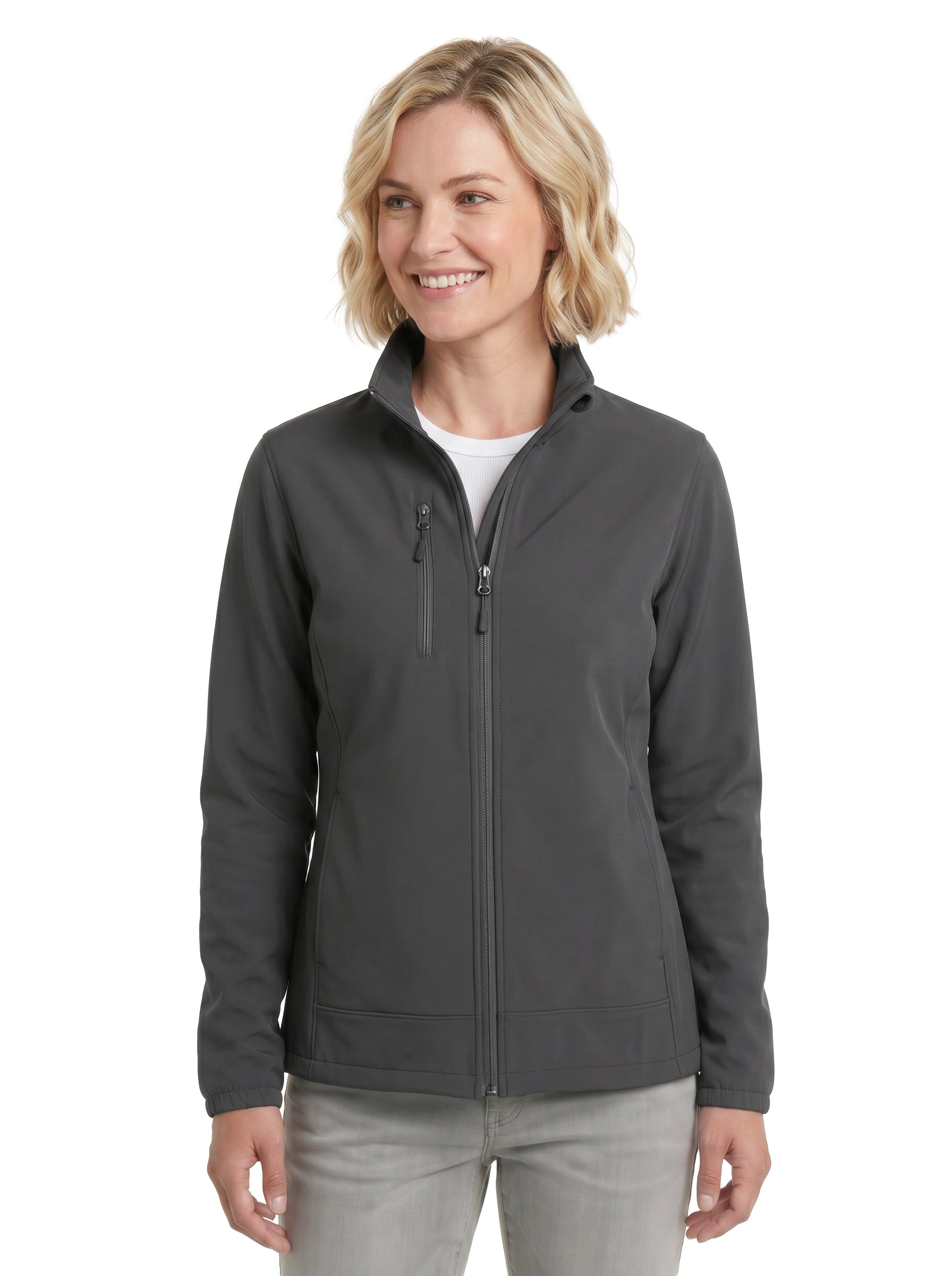 938-S3F Women's 3 Layers Soft Shell Full Zip Jacket