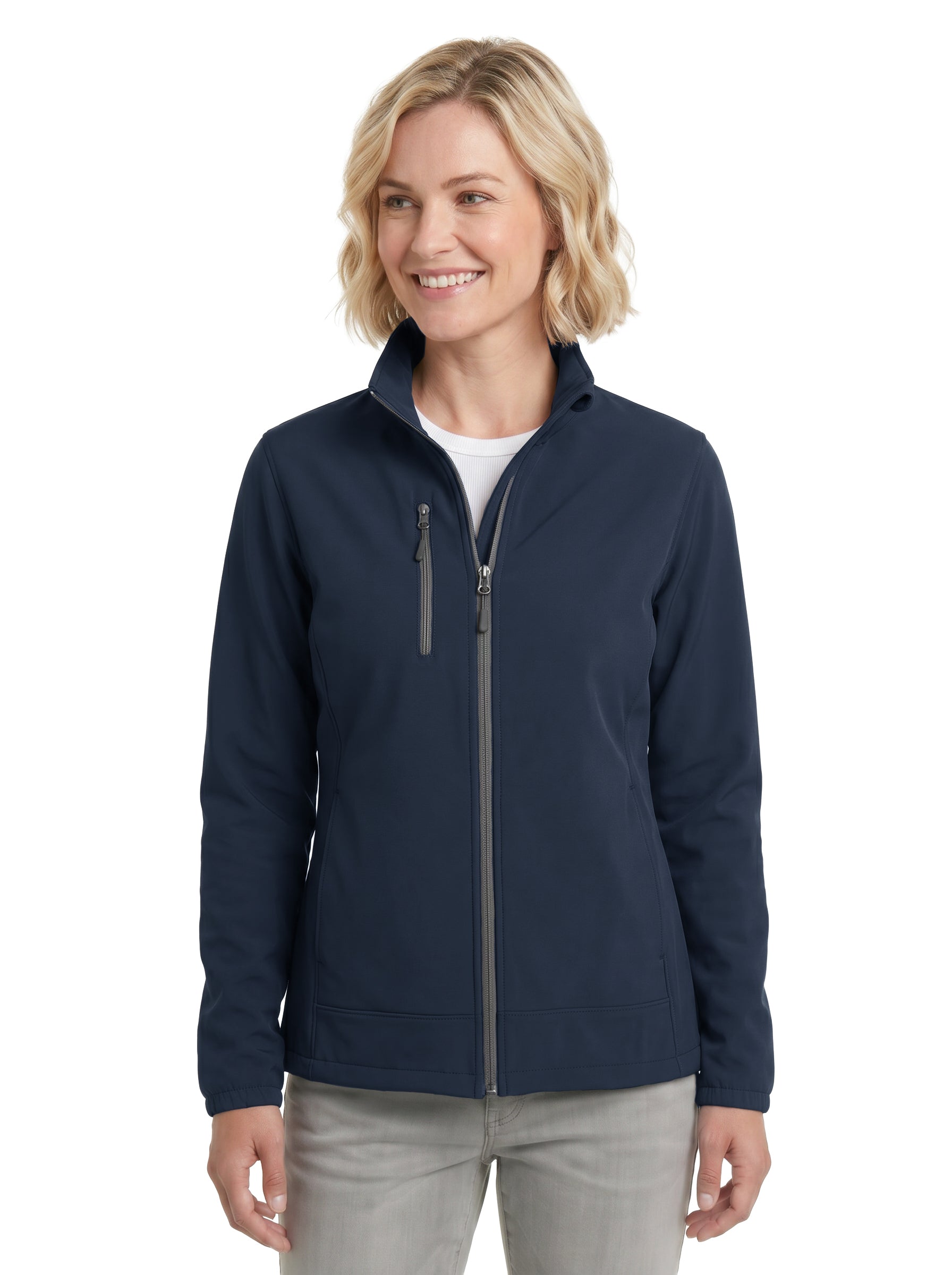 938-S3F Women's 3 Layers Soft Shell Full Zip Jacket