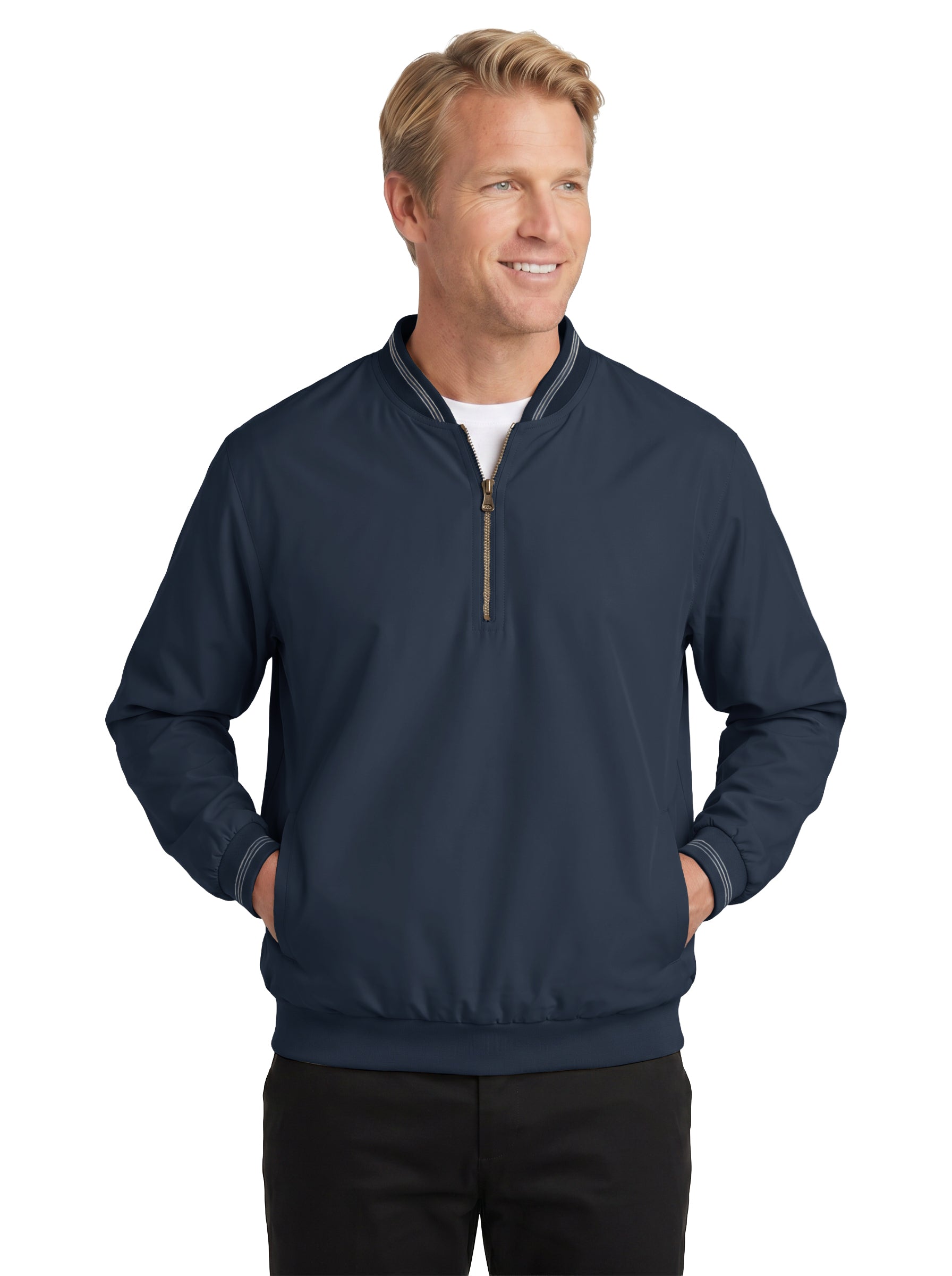 9413-MFI Men's Microfiber ¼ Zip Windshirt