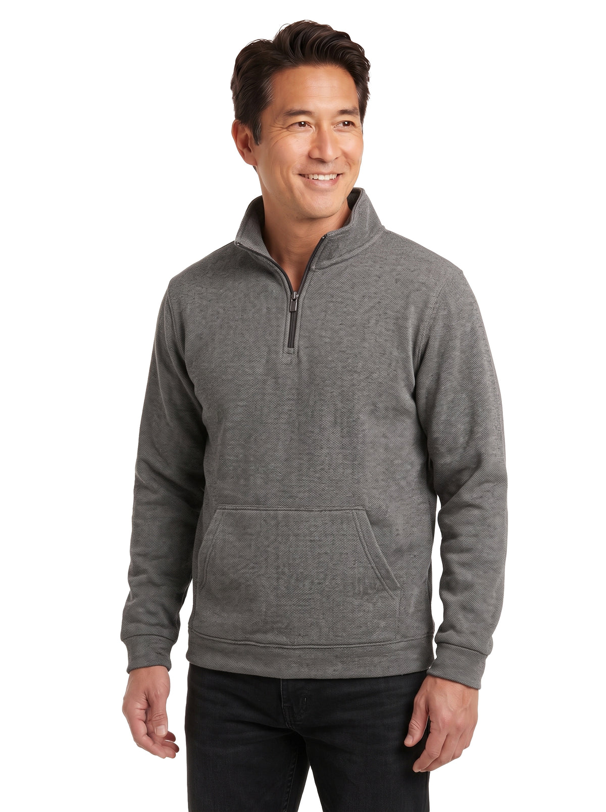 9417-PKF Men's Pique Fleece 1/4 Zip Pullover
