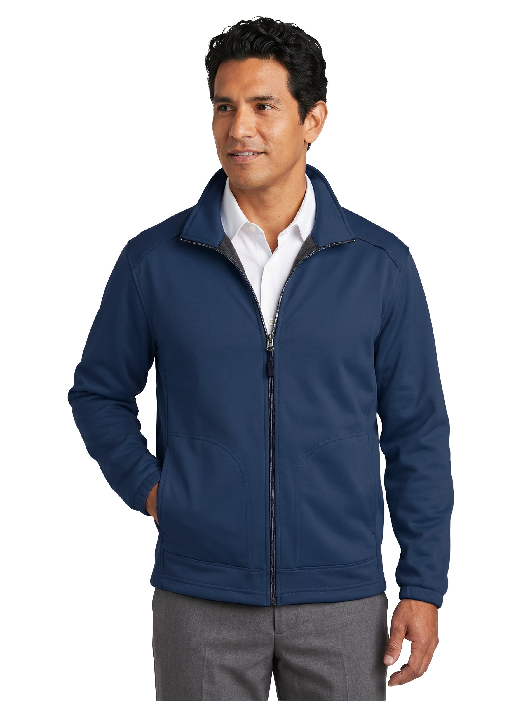 9679-SSF Men's Soft Shell Fleece Full Zip Jacket