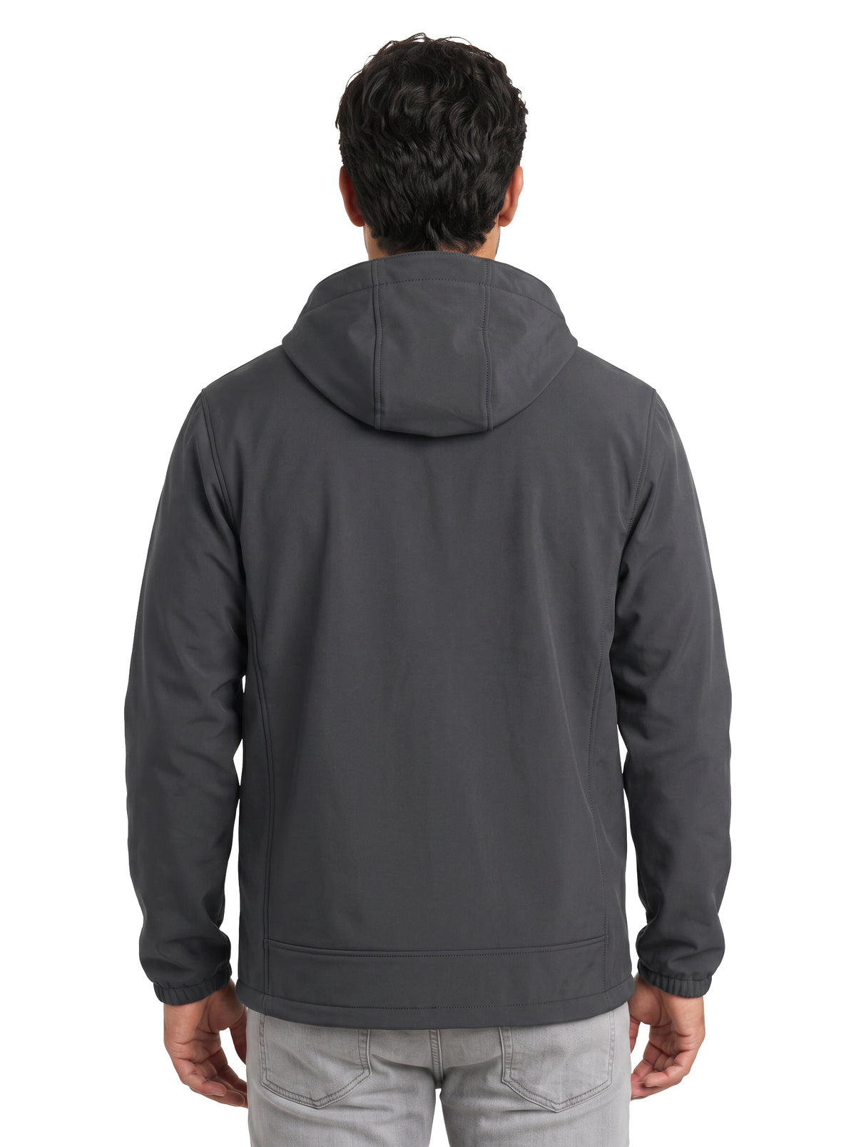 9768-S3F Unisex 3 Layers Soft Shell Hooded Full Zip Jacket