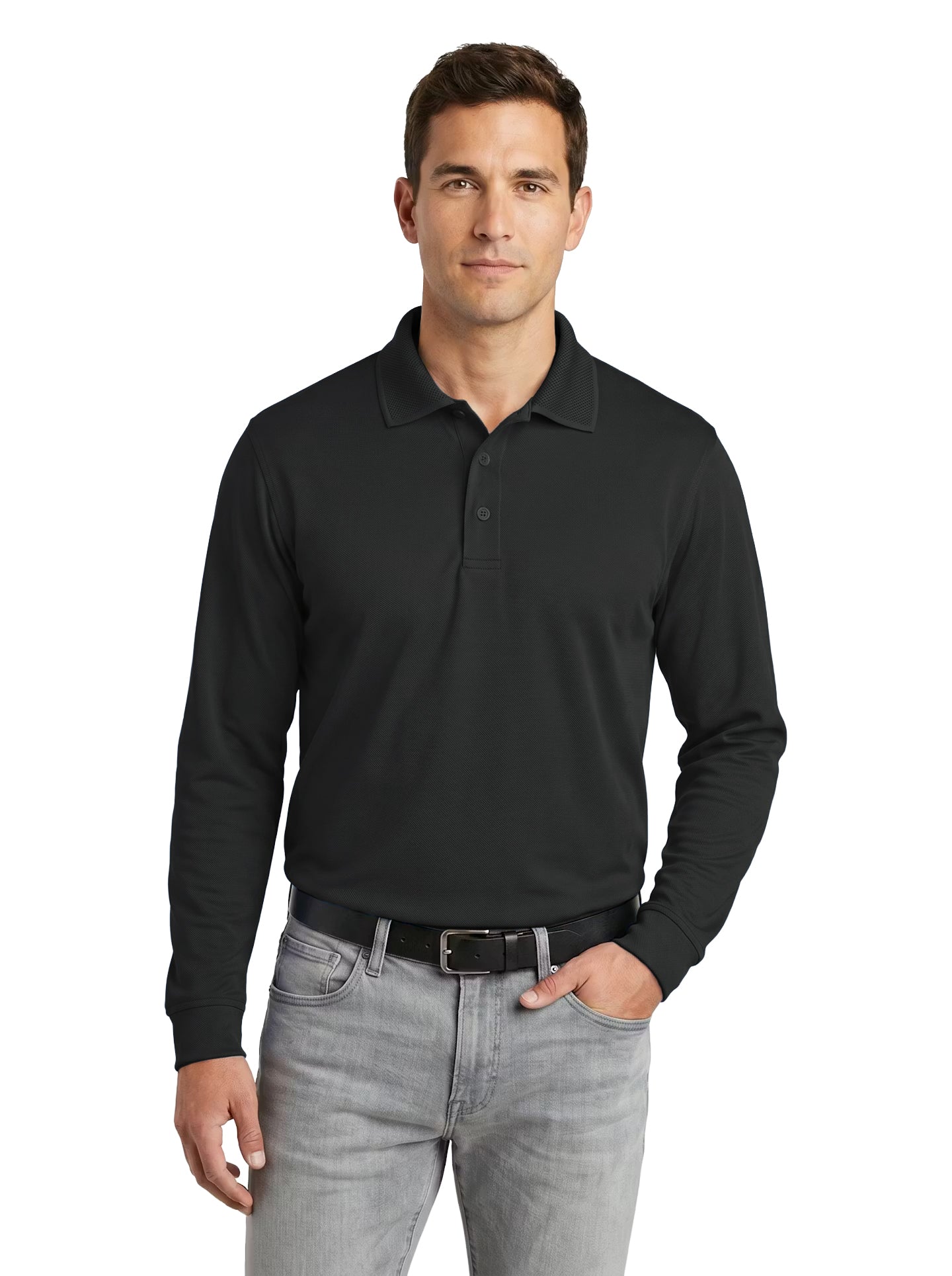 LS1342-AQD Men's Aqua-Dry Long Sleeve Polo