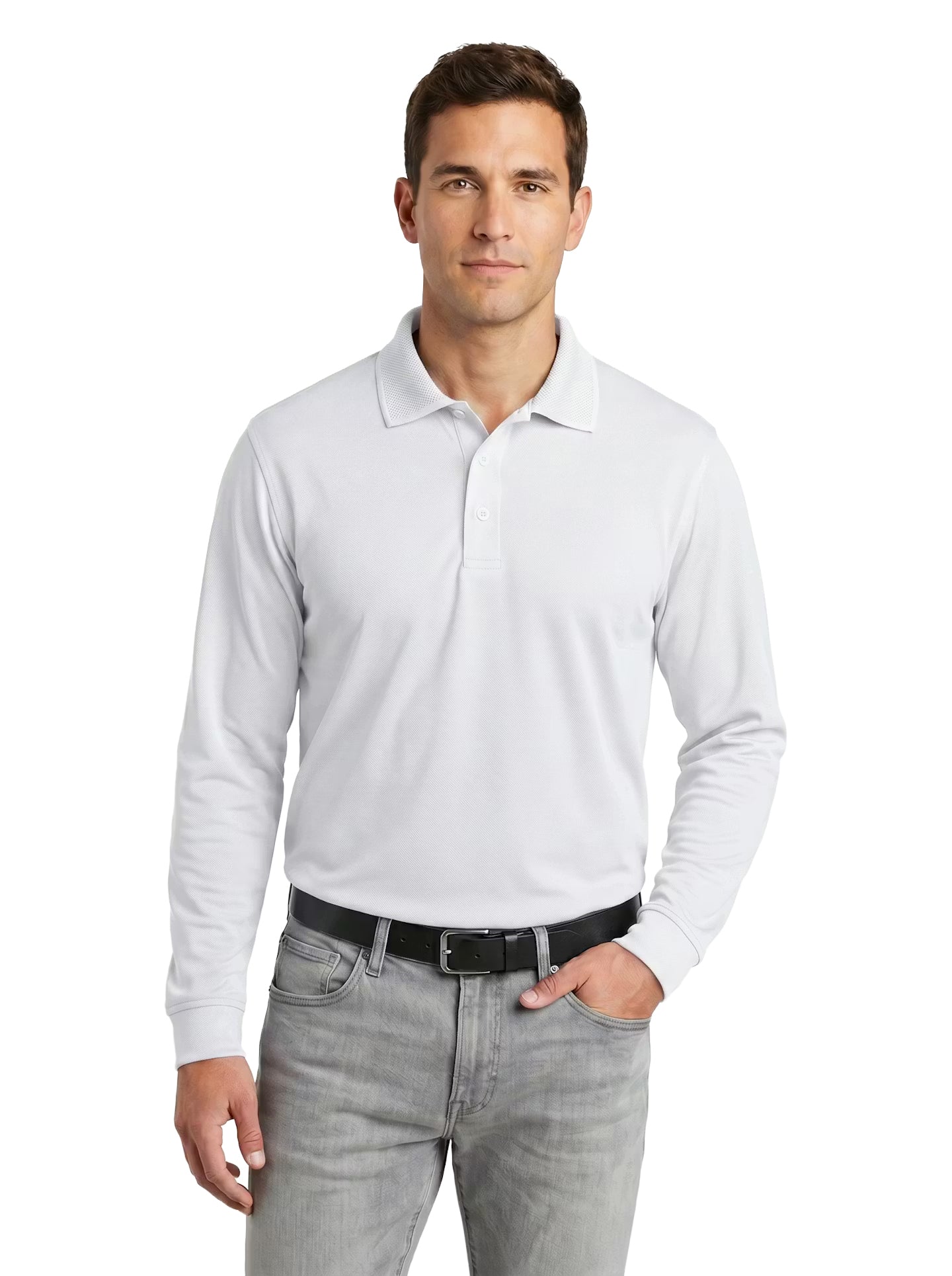 LS1342-AQD Men's Aqua-Dry Long Sleeve Polo
