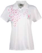 Made in USA Breast Cancer Awareness Women's Polo