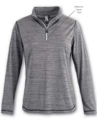 T-3001 Aflex Women's Quarter-Zip Top with Reflective Taping