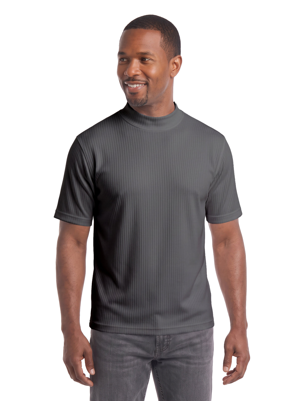 1012-DNP Men's Mock Neck Tee