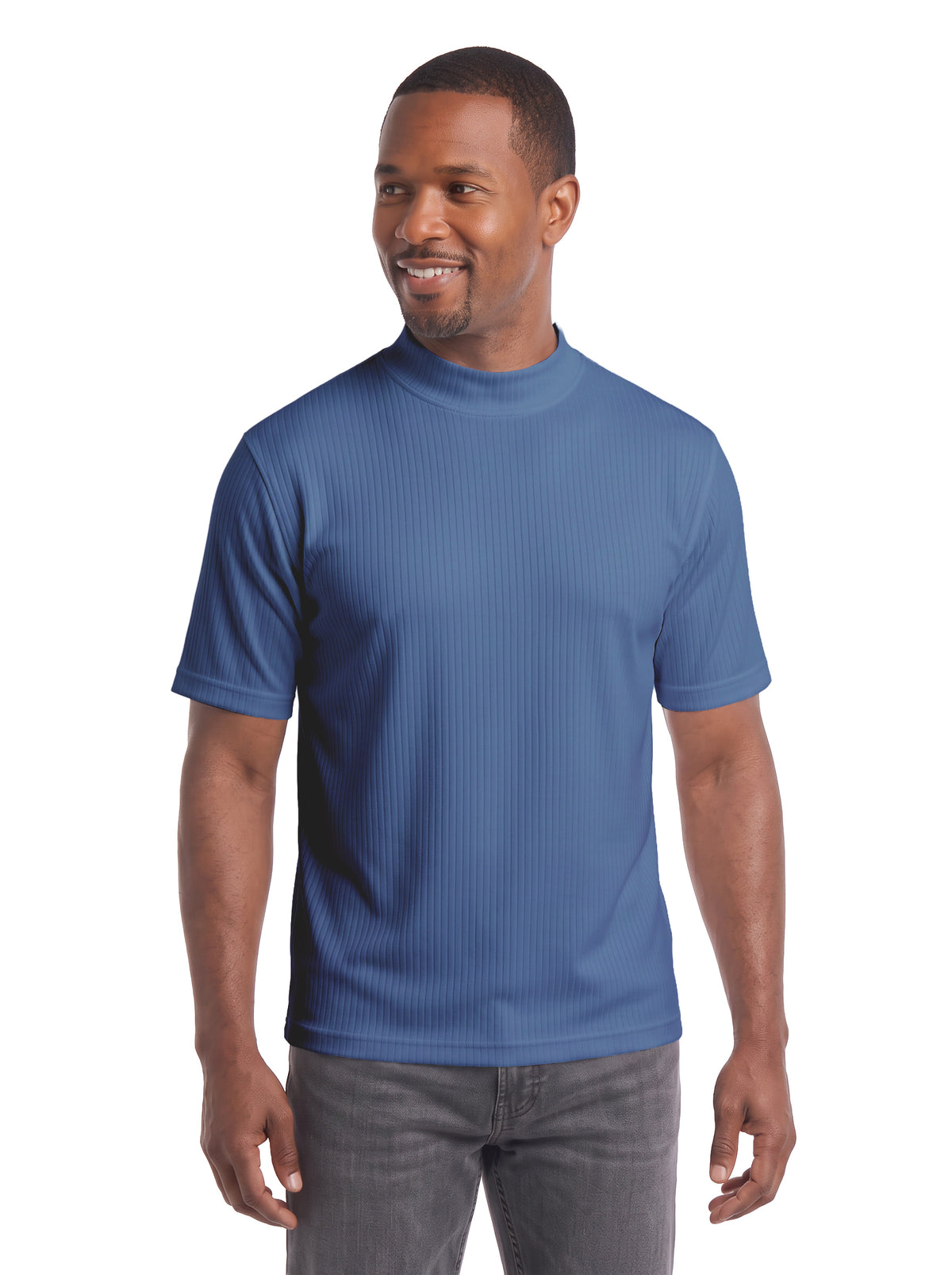 1012-DNP Men's Mock Neck Tee