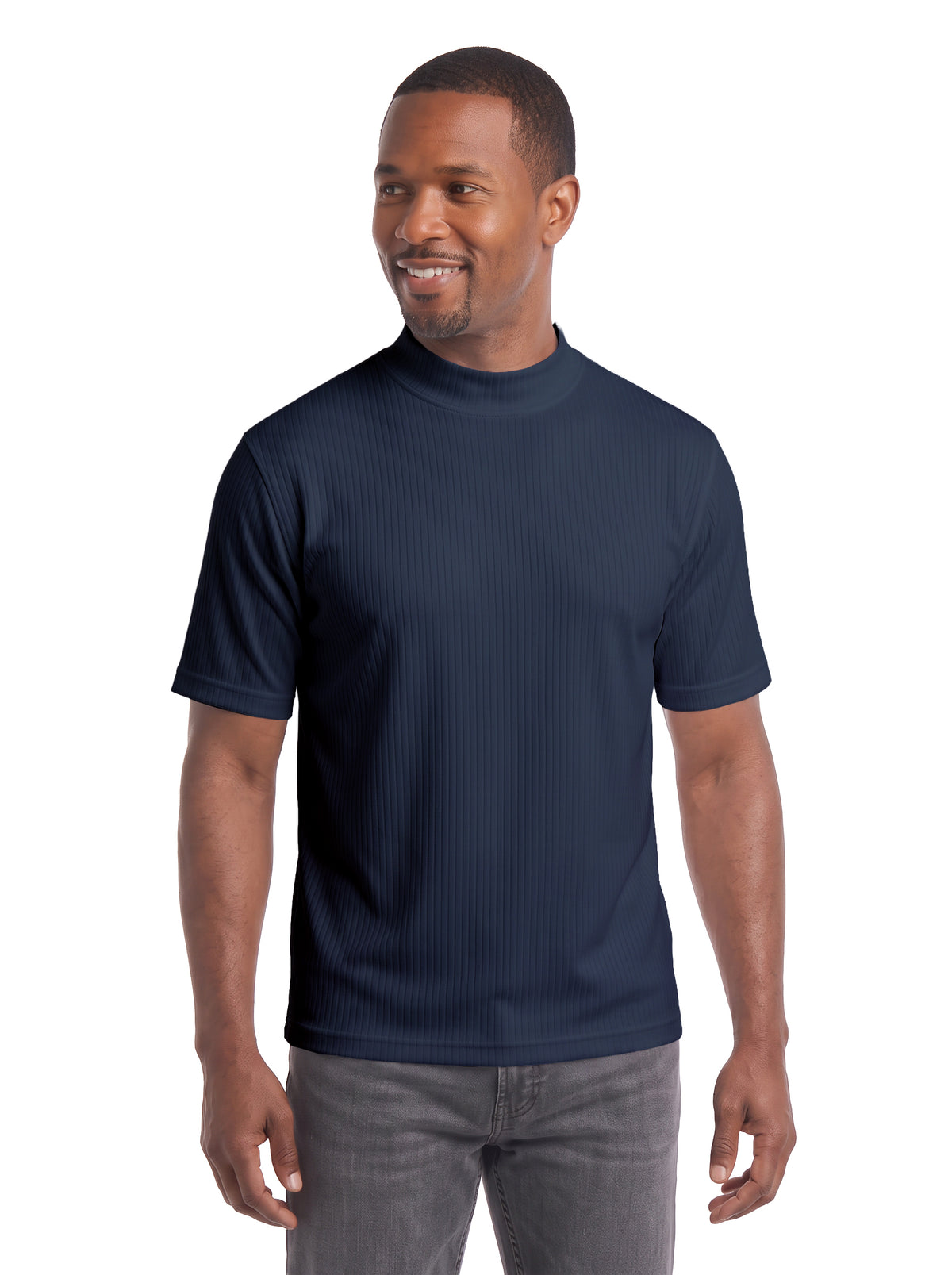 1012-DNP Men's Mock Neck Tee