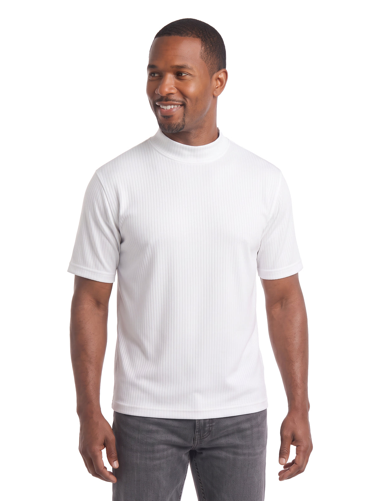 1012-DNP Men's Mock Neck Tee