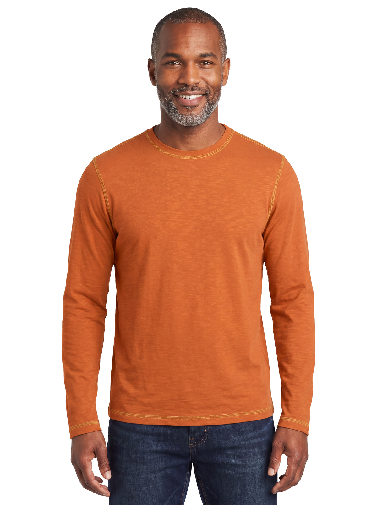 1017-SBT Men's Slub Terry Crew Neck Pullover Shirt
