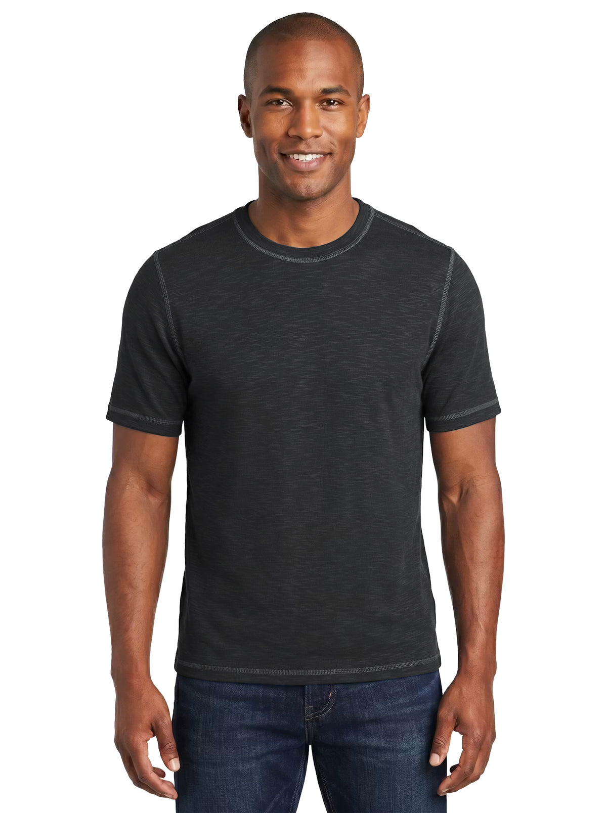 1059-SPK Men's Slub Fashion Tee