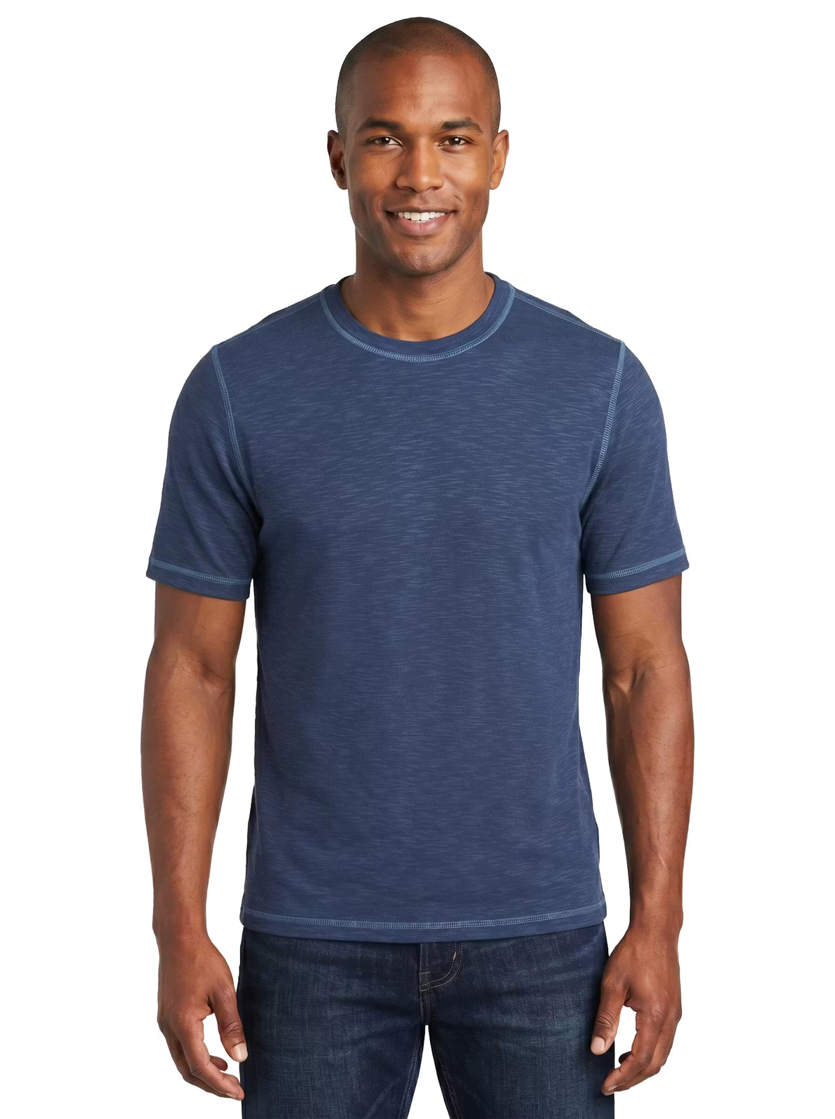 1059-SPK Men's Slub Fashion Tee