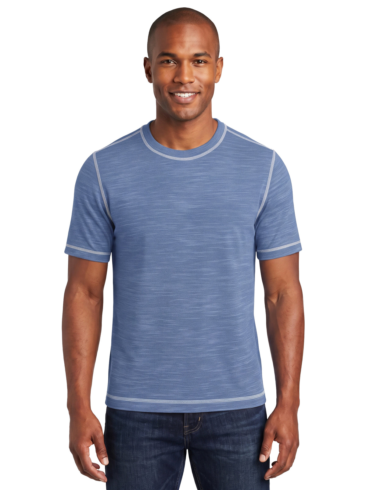 1059-SPK Men's Slub Fashion Tee