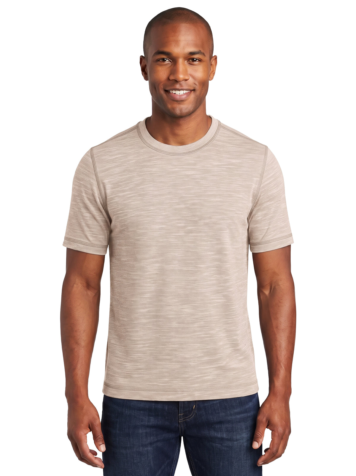1059-SPK Men's Slub Fashion Tee