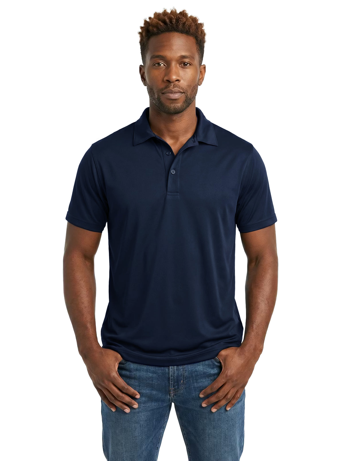1302-COO Men's Cooling Yarn Jersey Polo