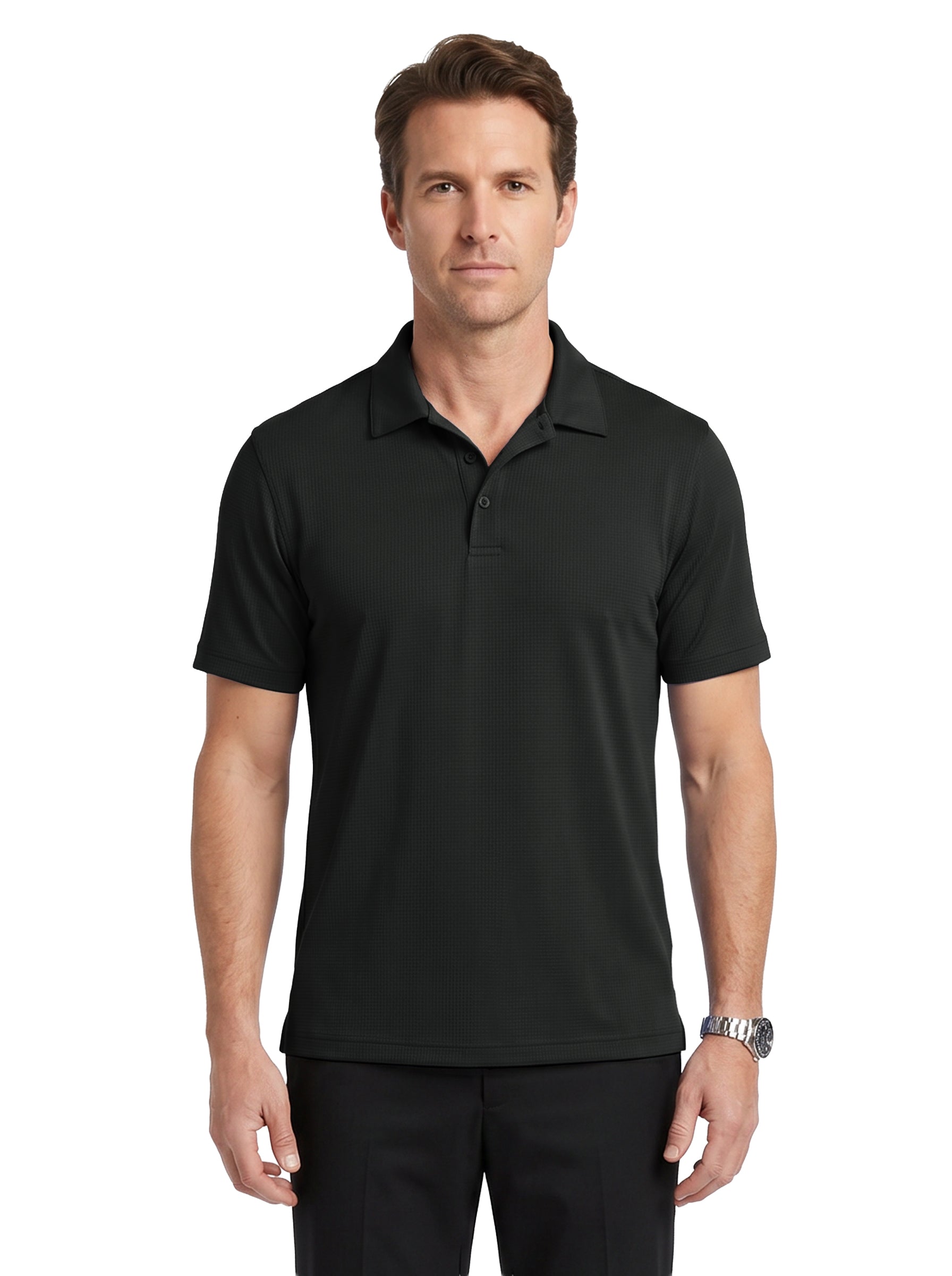 1304-COK Men's' Cooling Mini Check Polo