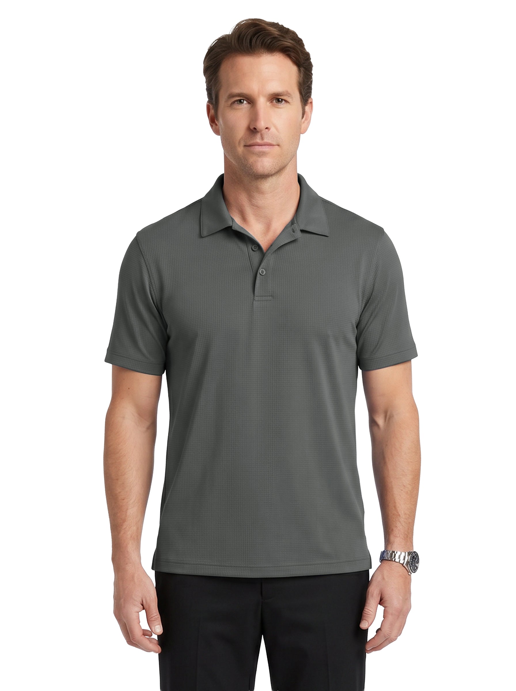 1304-COK Men's' Cooling Mini Check Polo