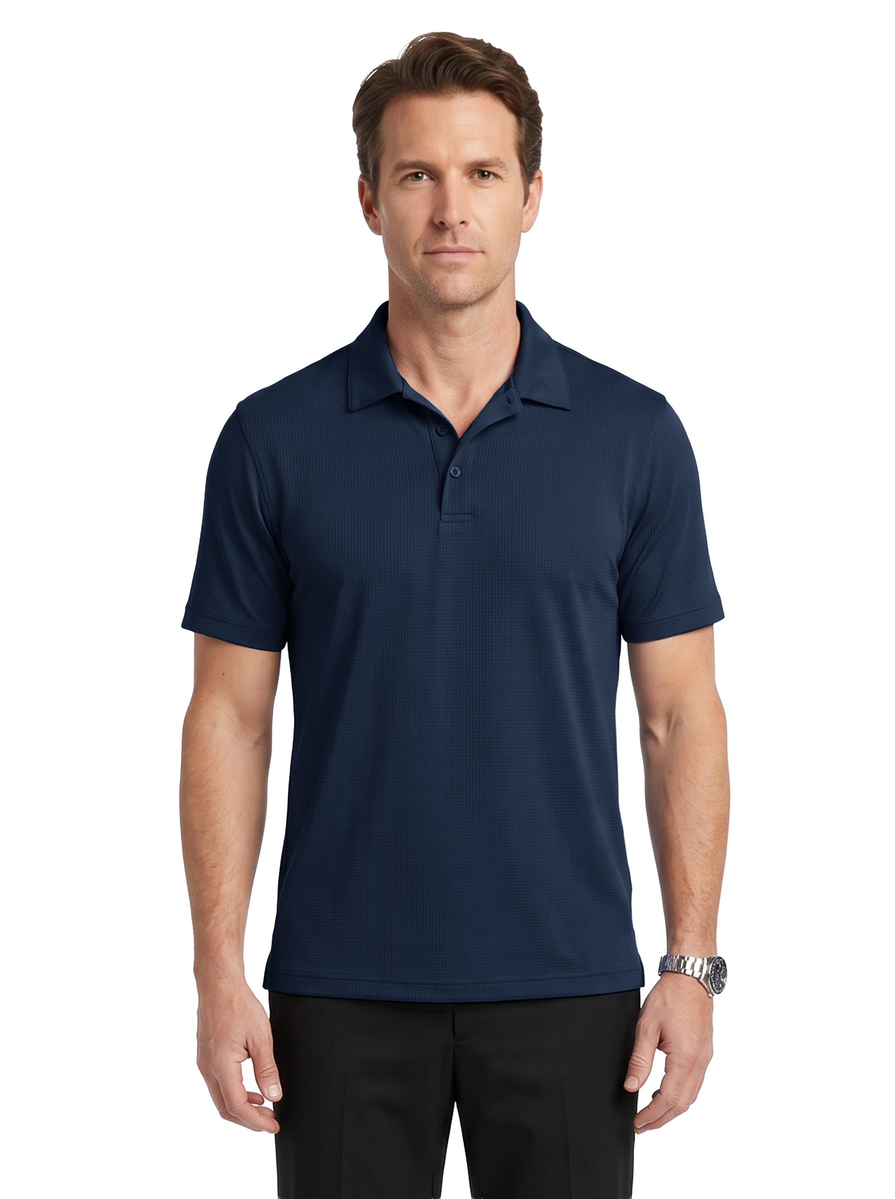 1304-COK Men's' Cooling Mini Check Polo