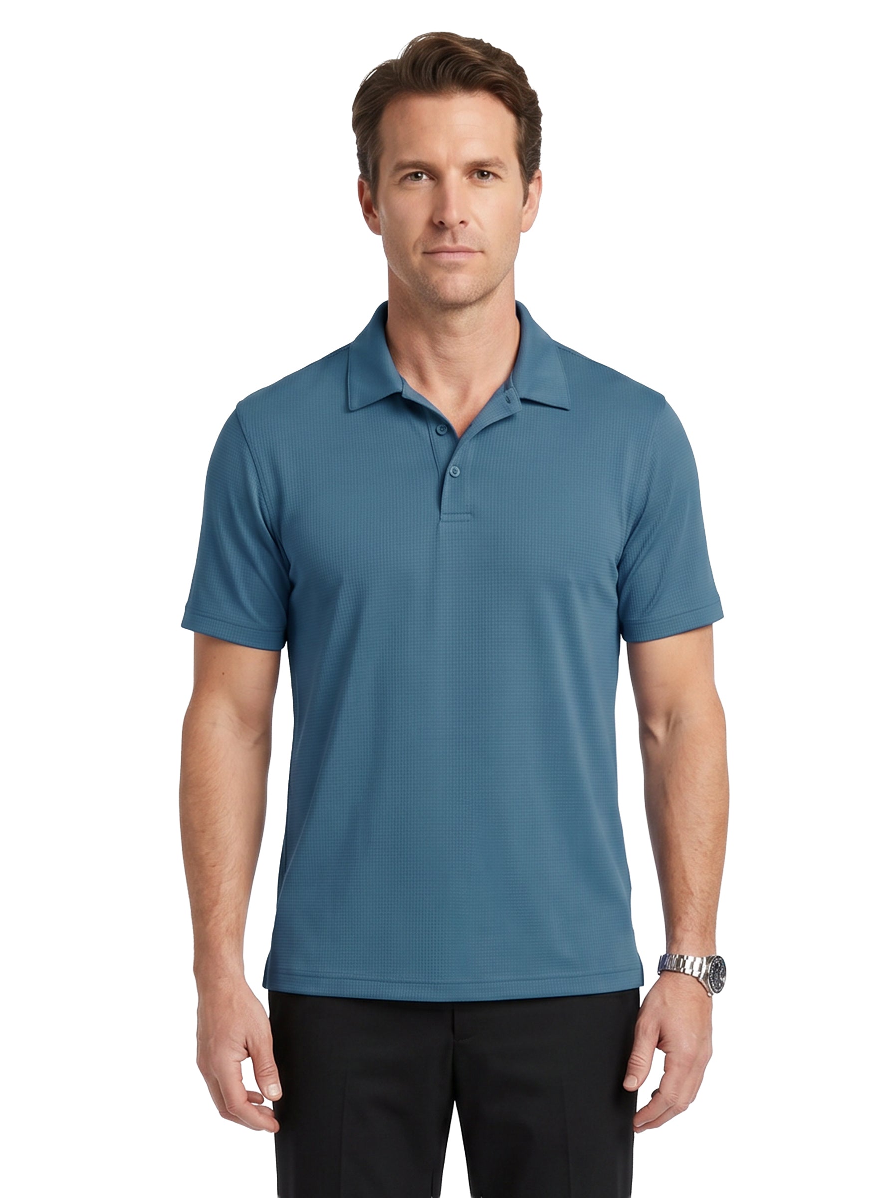 1304-COK Men's' Cooling Mini Check Polo